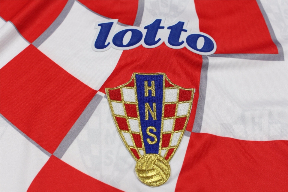 1998 World Cup Croatia Home Retro Jersey/1998克罗地亚主场