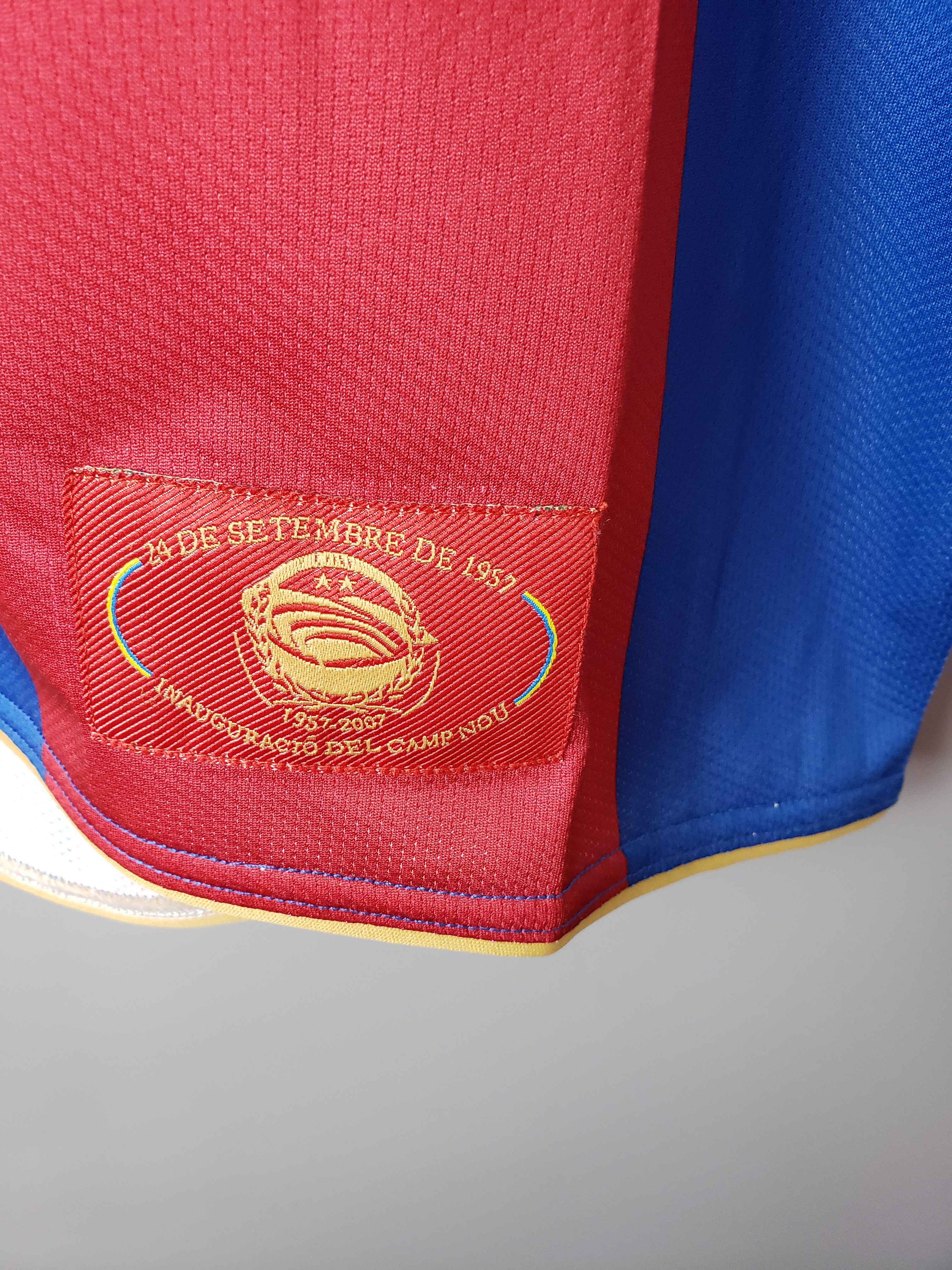 07-08 Barcelona Home Long Sleeve Retro Jersey/07-08 巴萨主场长袖