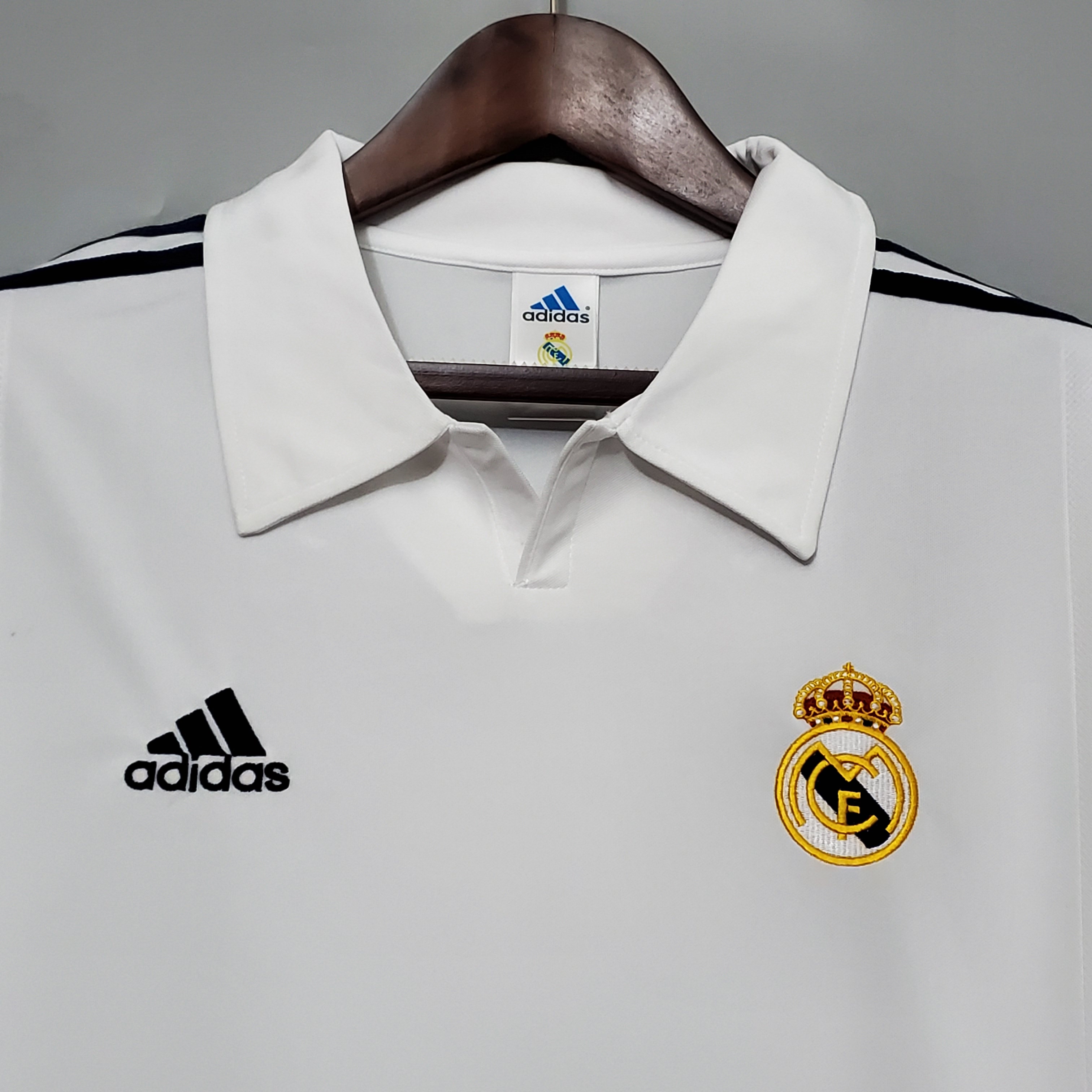 2002 Real Madrid Home Long Sleeve Retro Jersey/2002 皇马主场长袖
