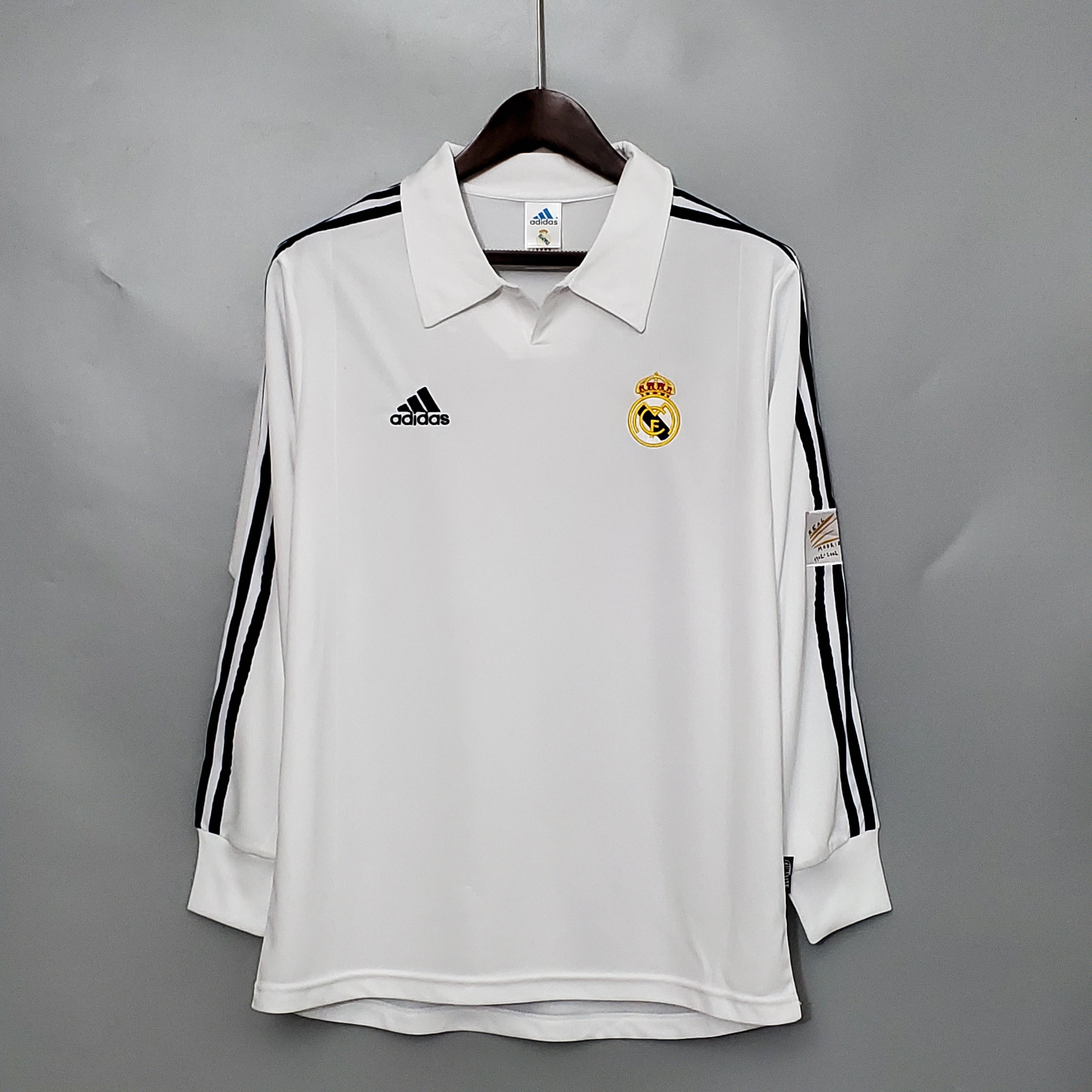 2002 Real Madrid Home Long Sleeve Retro Jersey/2002 皇马主场长袖