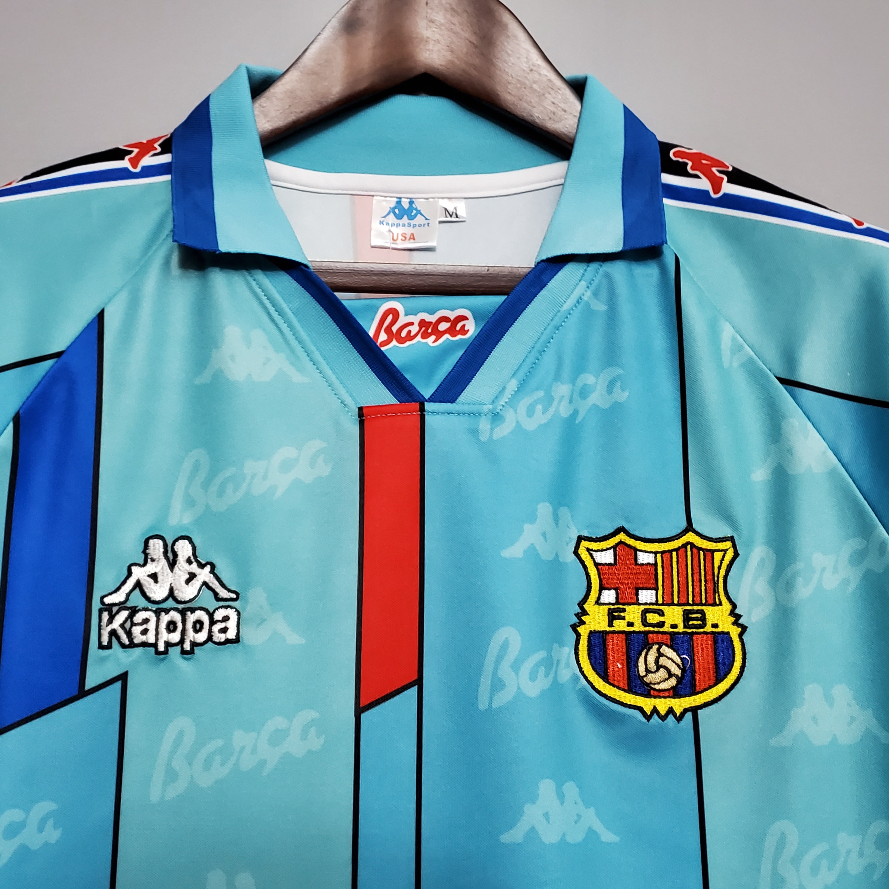 96-97 Barcelona Away  Retro Jersey/96-97 巴萨客场