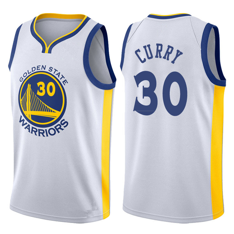Golden State White Hot Pressed Jersey