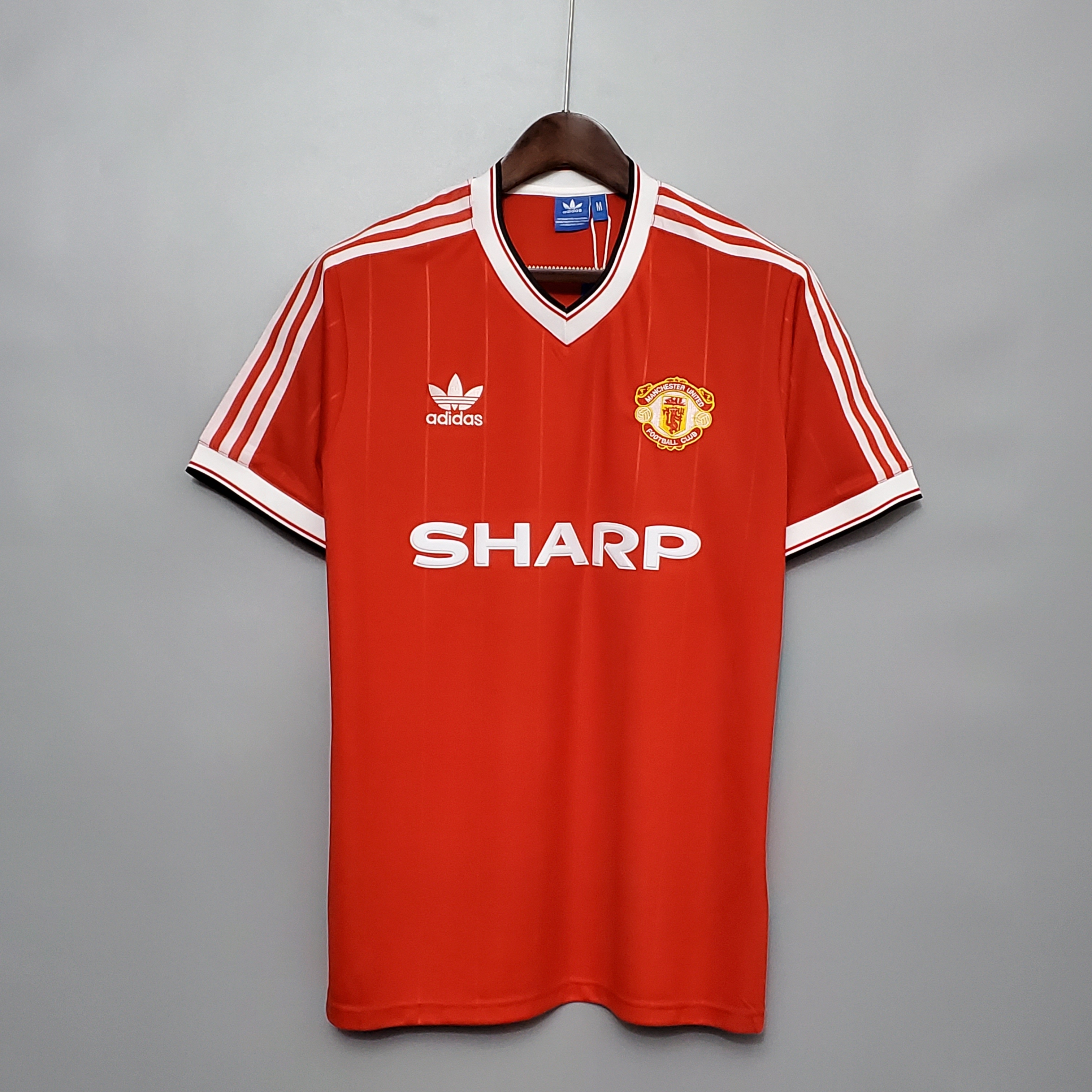 83-84 Manchester United Home Red Retro Jersey/83-84曼联主场