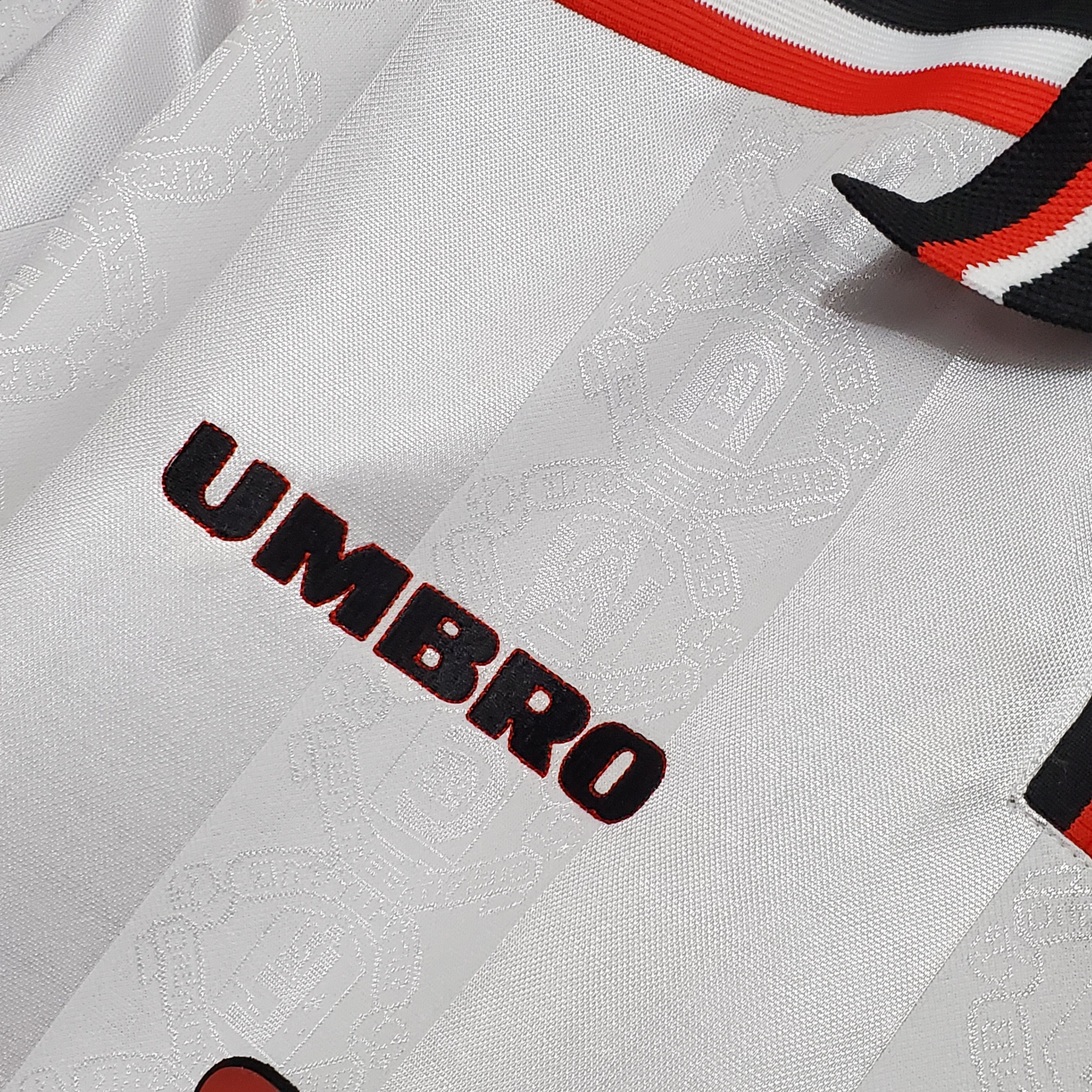97-98 Manchester United White  Retro Jersey/97-98曼联白色