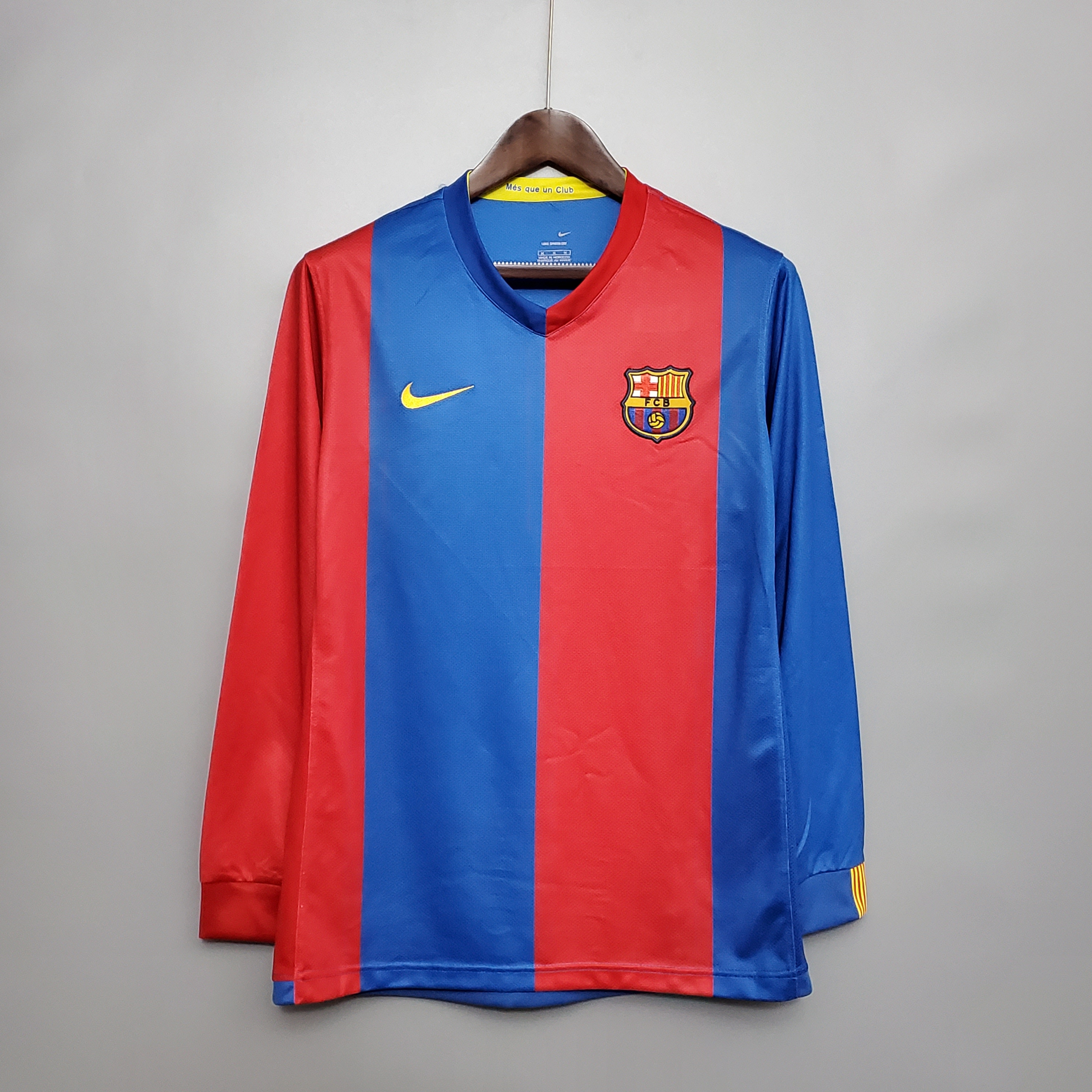 06-07 Barcelona Home Long Sleeve Retro Jersey/06-07巴萨主场长袖