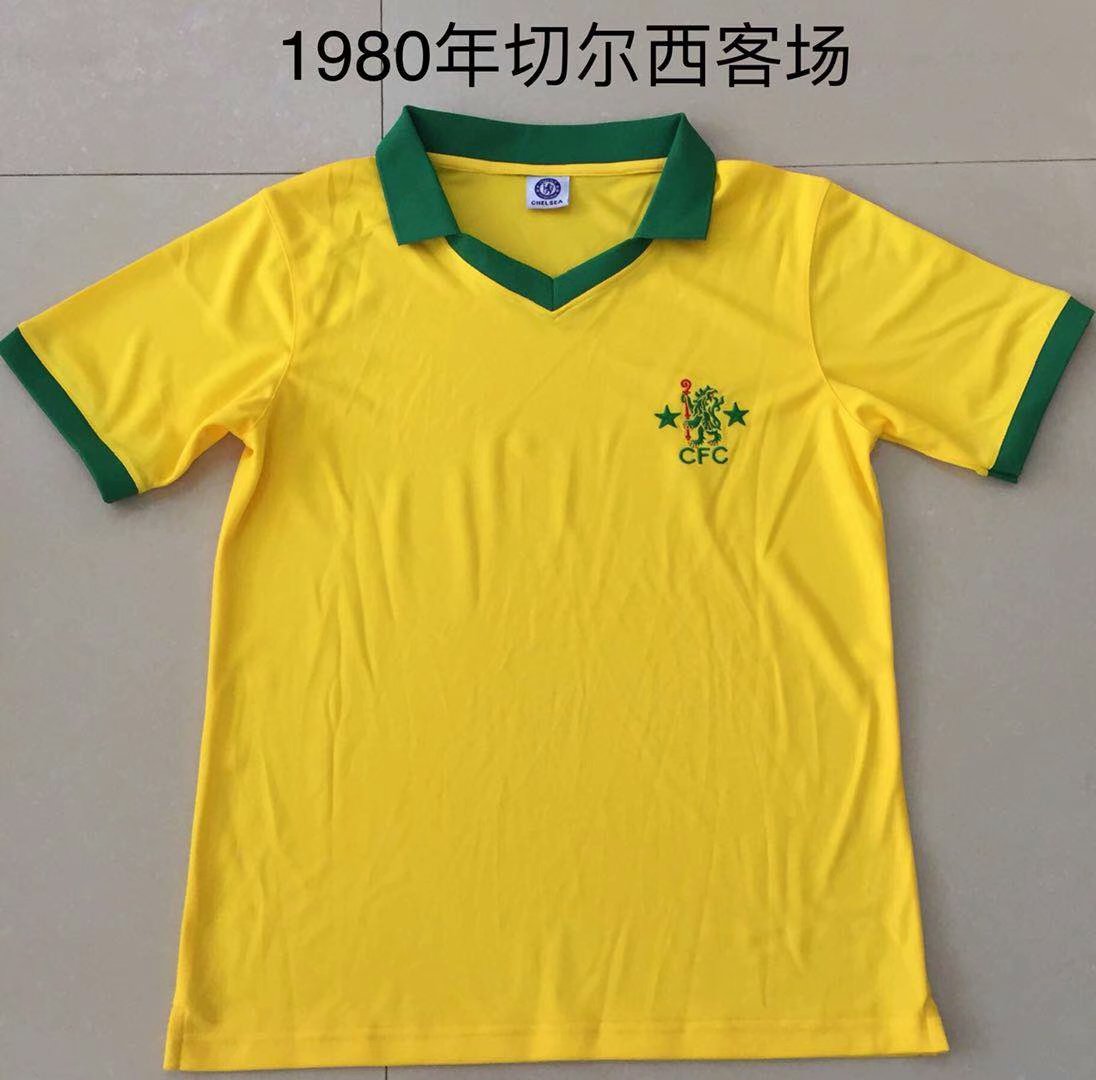 1980 Chelsea Yellow Retro Jersey/1980切尔西黄色