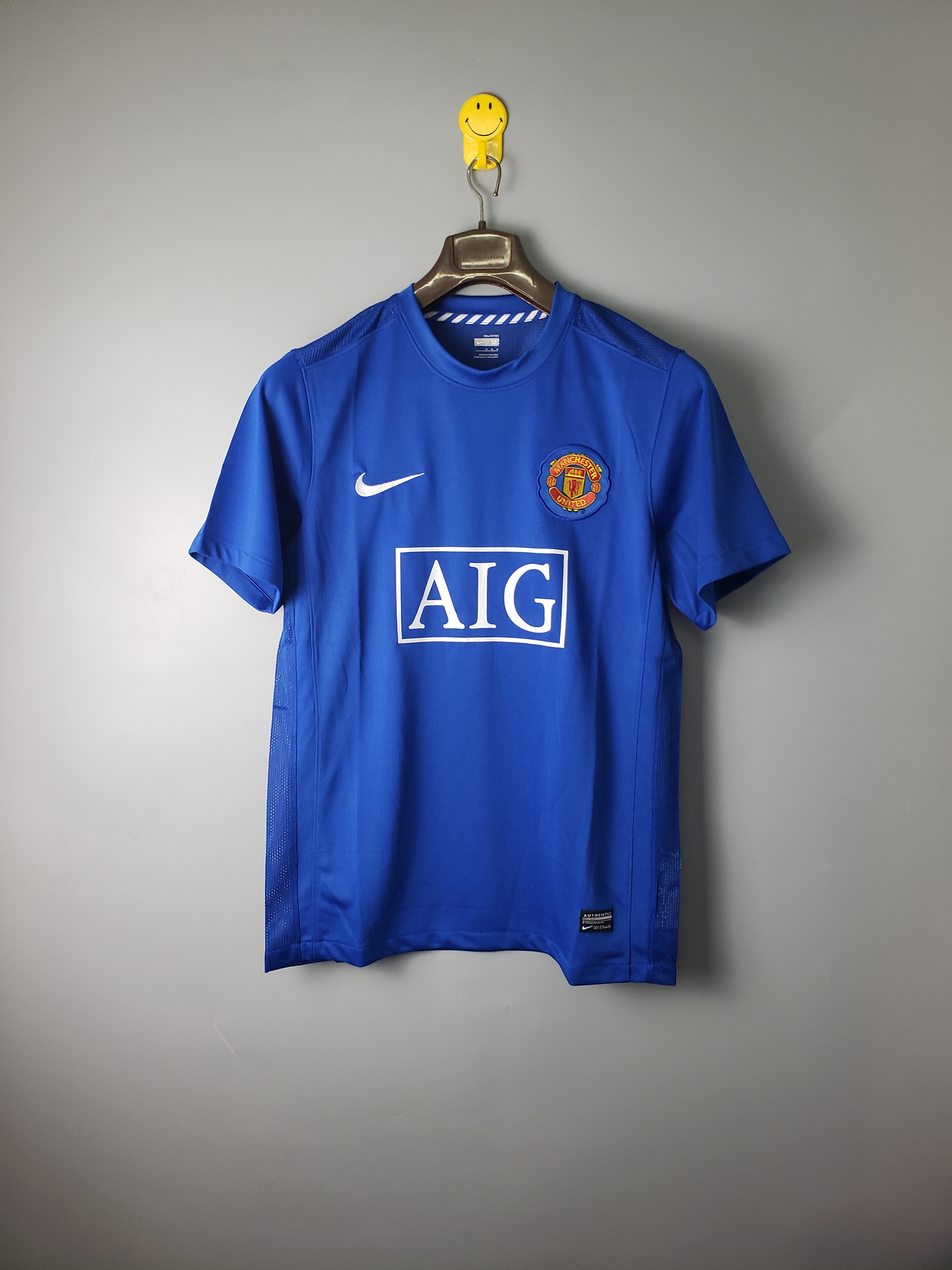 08-09 Manchester United Blue Retro Jersey/08-09曼联蓝色