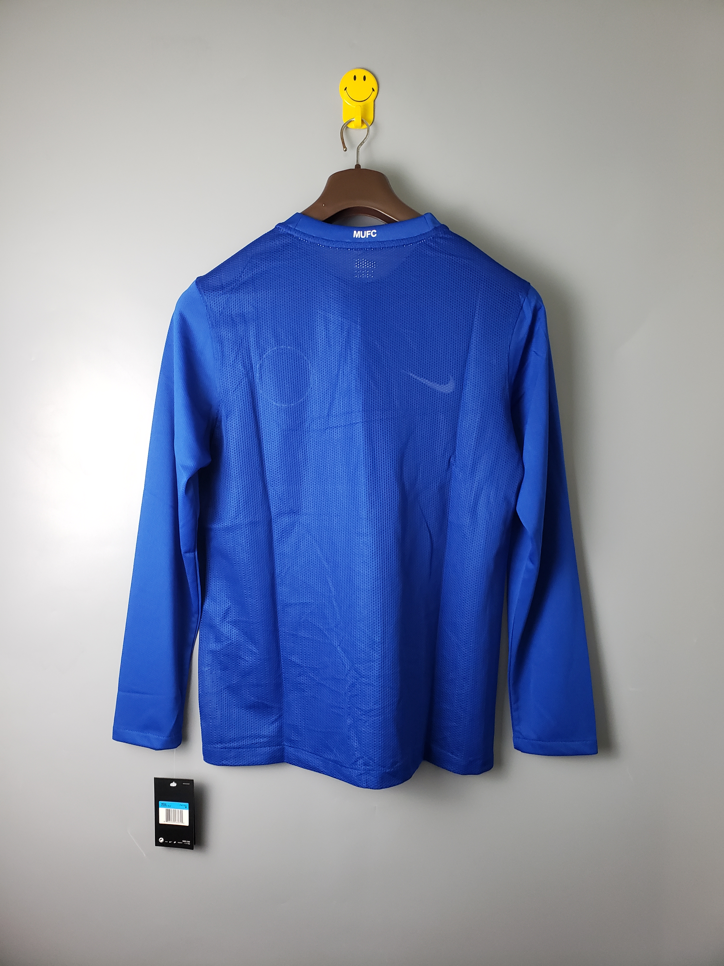 08-09 Manchester United Blue Long Sleeve Retro Jersey/08-09曼联蓝色长袖