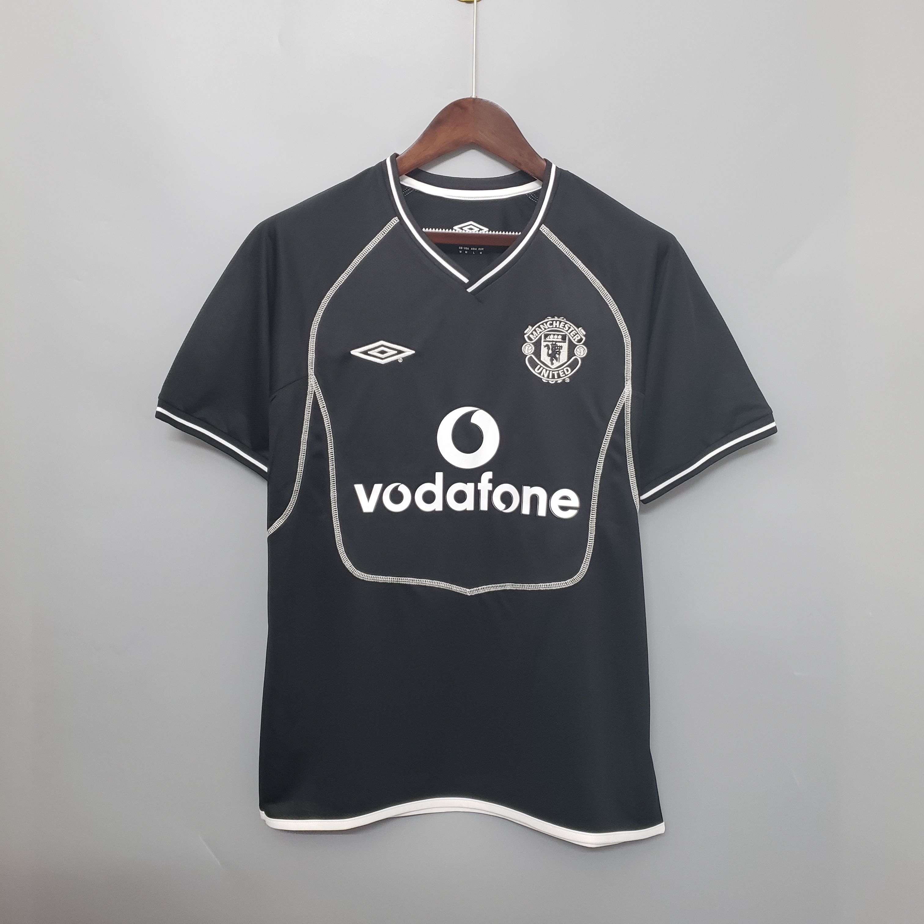 00-02 Manchester United Black Retro Jersey/00-02曼联黑色