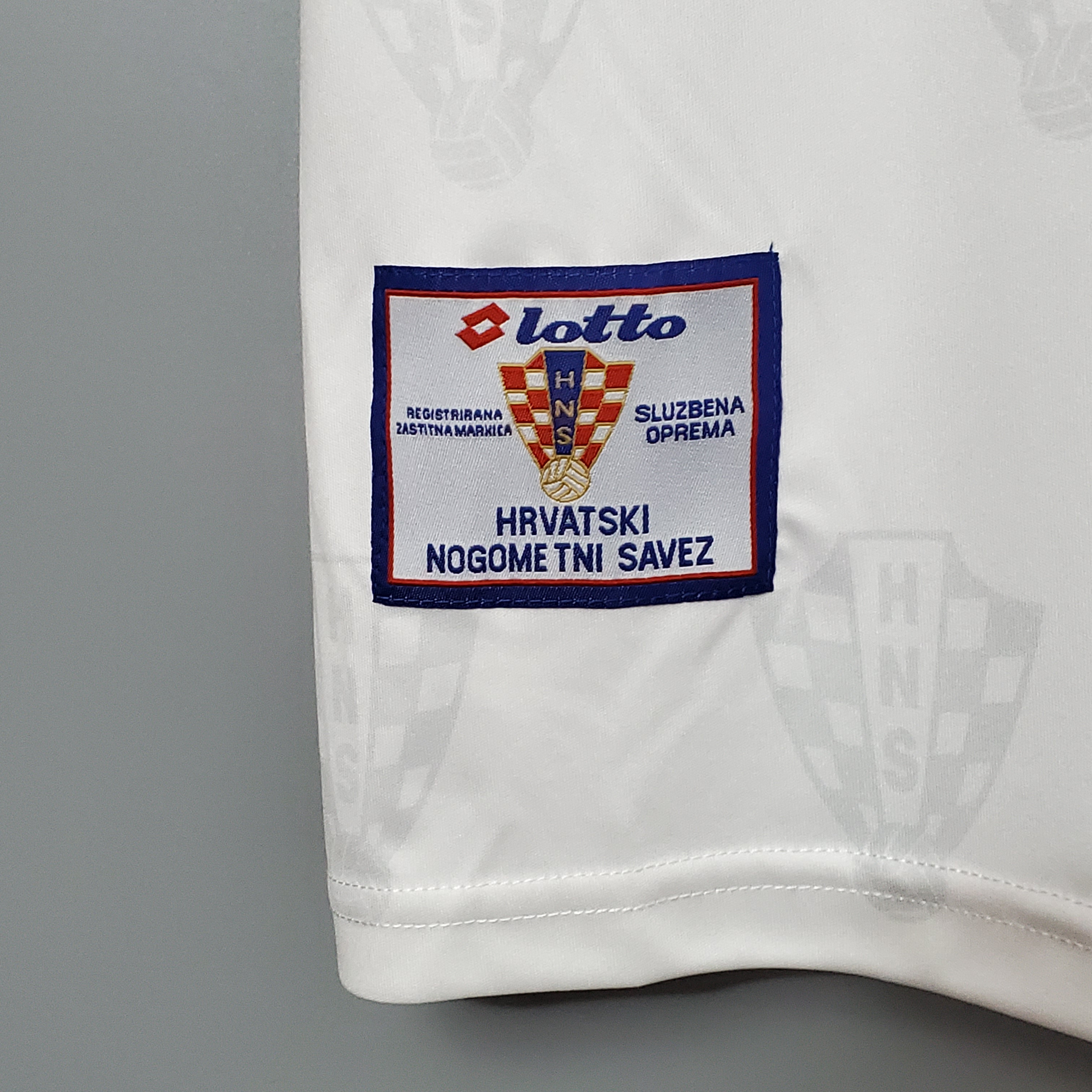 1998 Croiata Home White Retro Jersey/1998克罗地亚主场
