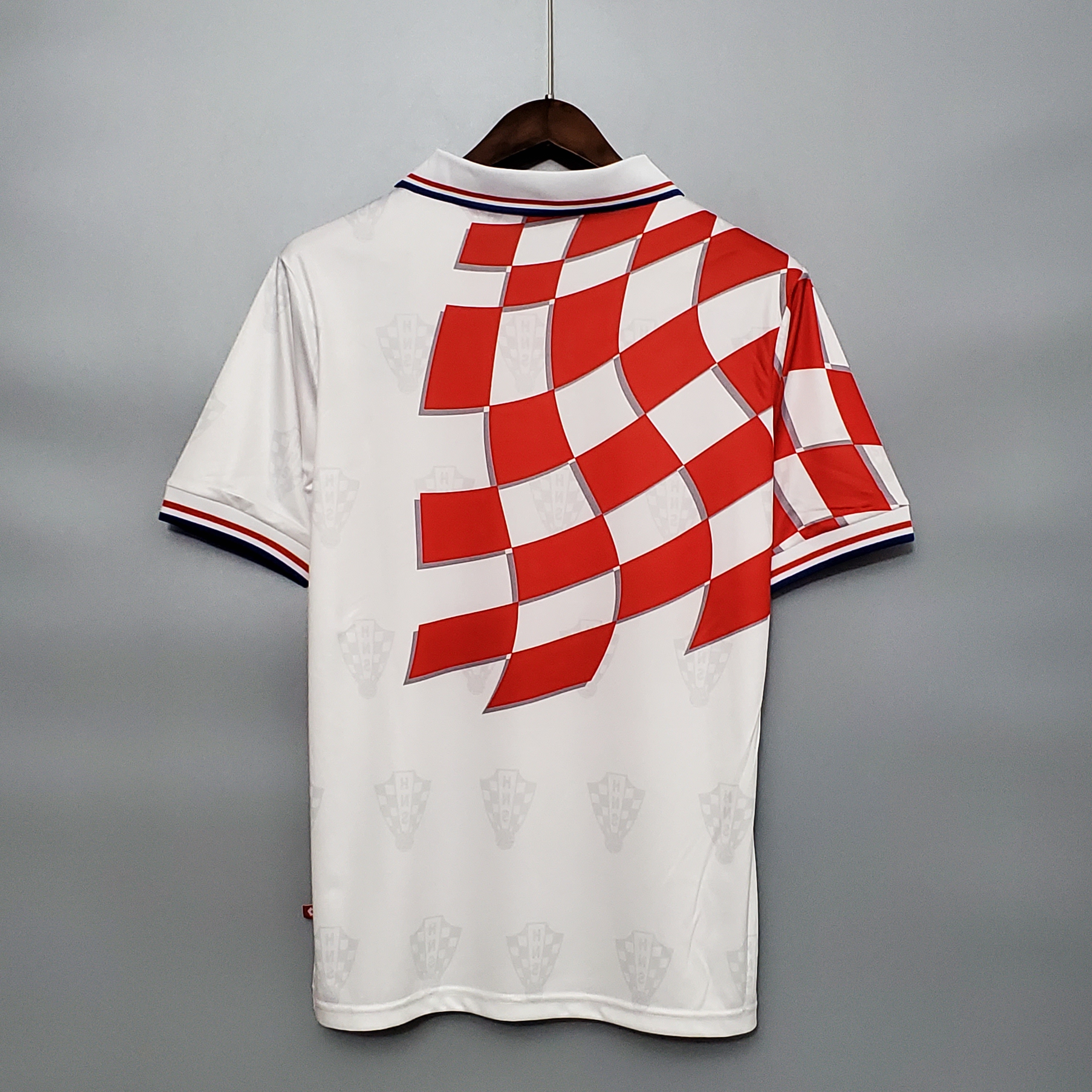 1998 Croiata Home White Retro Jersey/1998克罗地亚主场
