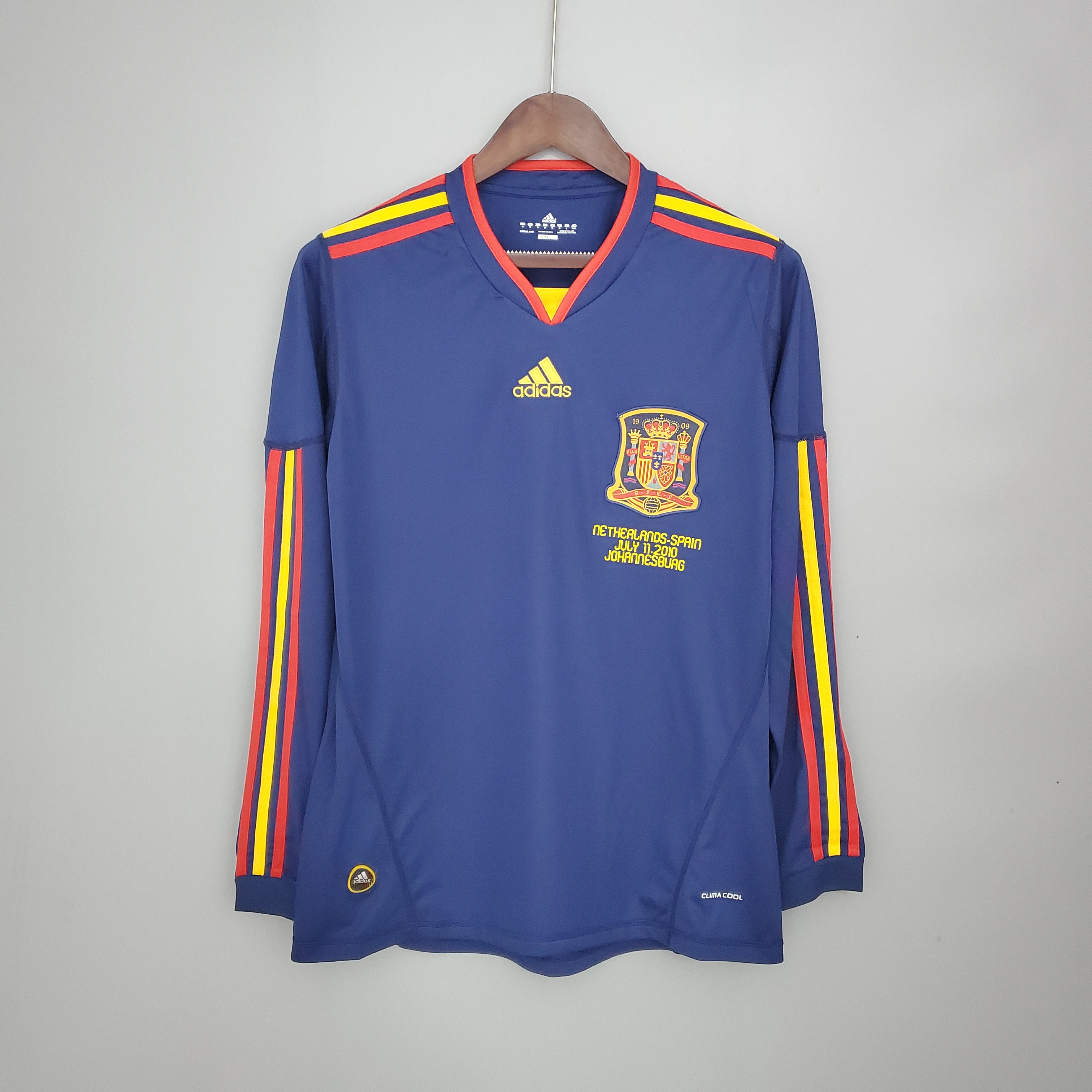 2010 Spain Away Long Sleeve Retro Jersey/2010 西班牙客场长袖