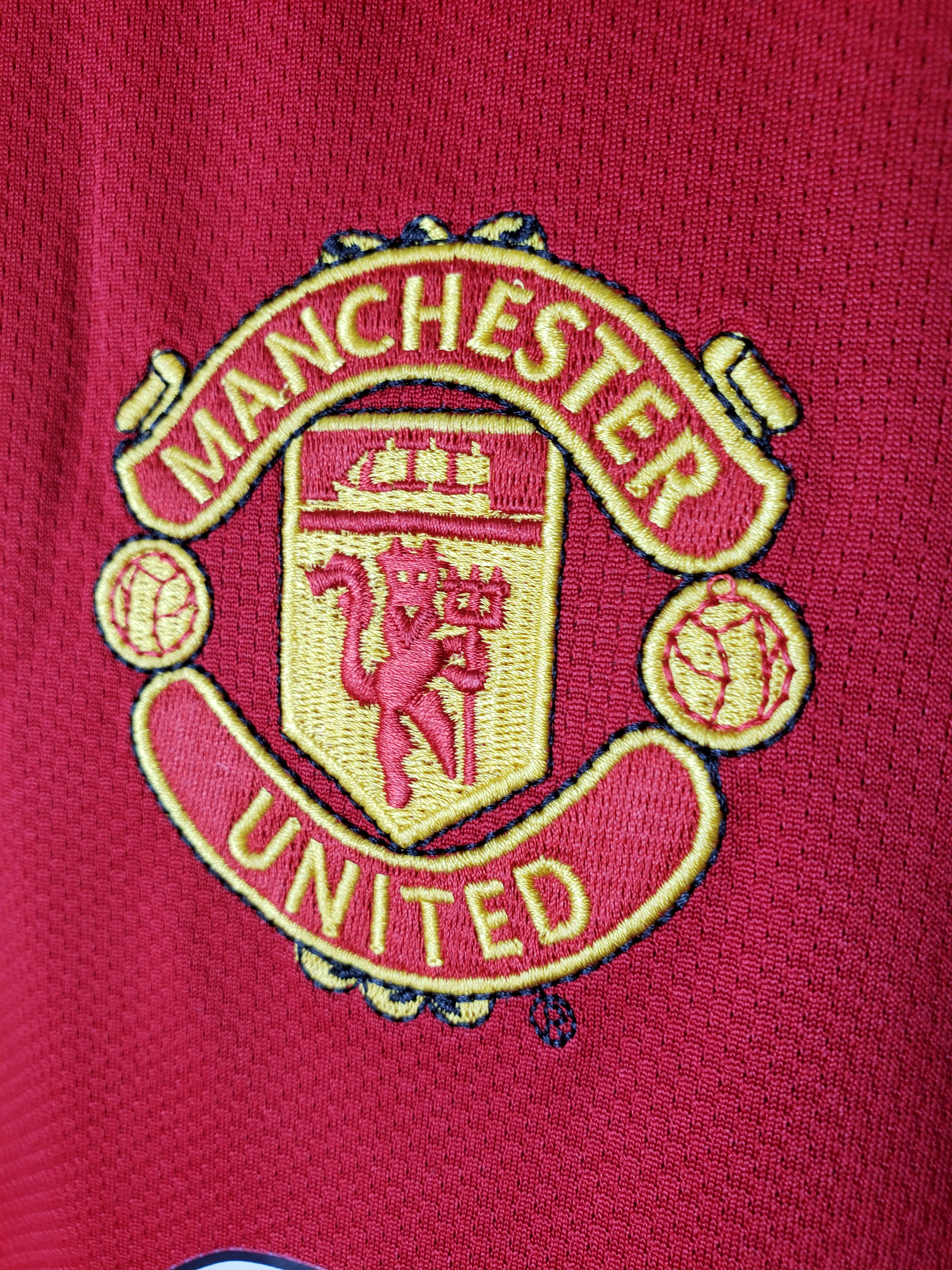 2005 Manchester United Home Red Long Sleeve Retro Jersey/2005曼联主场长袖