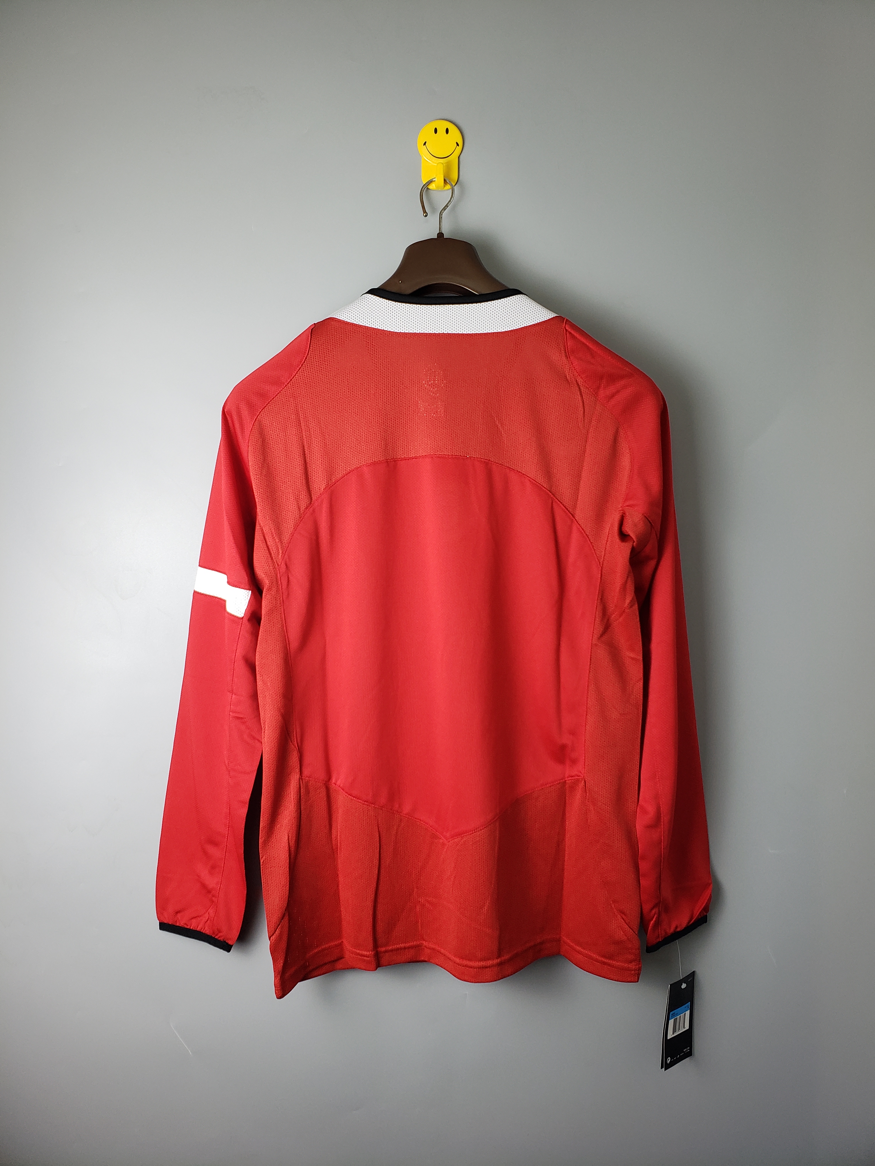 2005 Manchester United Home Red Long Sleeve Retro Jersey/2005曼联主场长袖