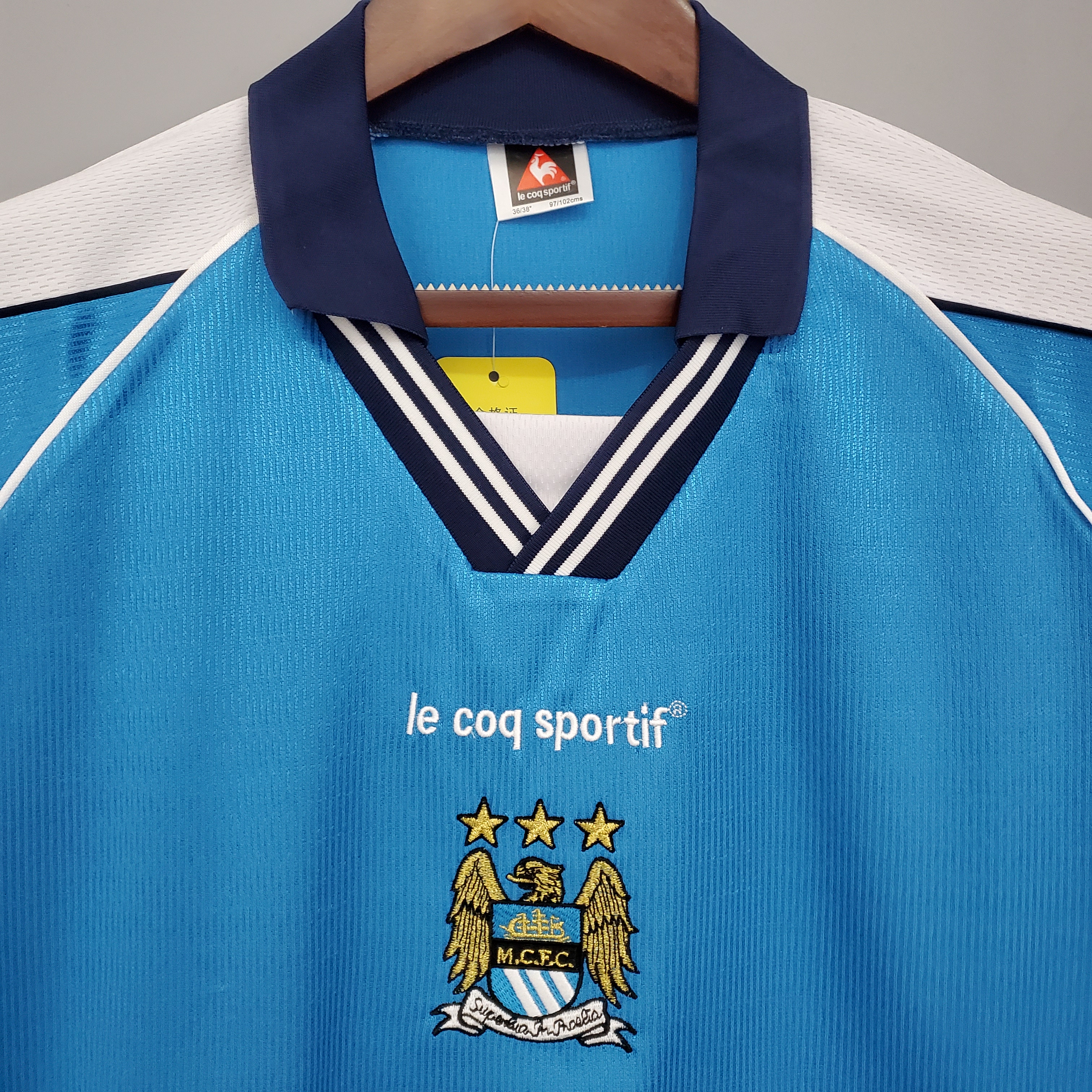 99-01 Manchester City Home Retro Jersey/99-01曼城主场