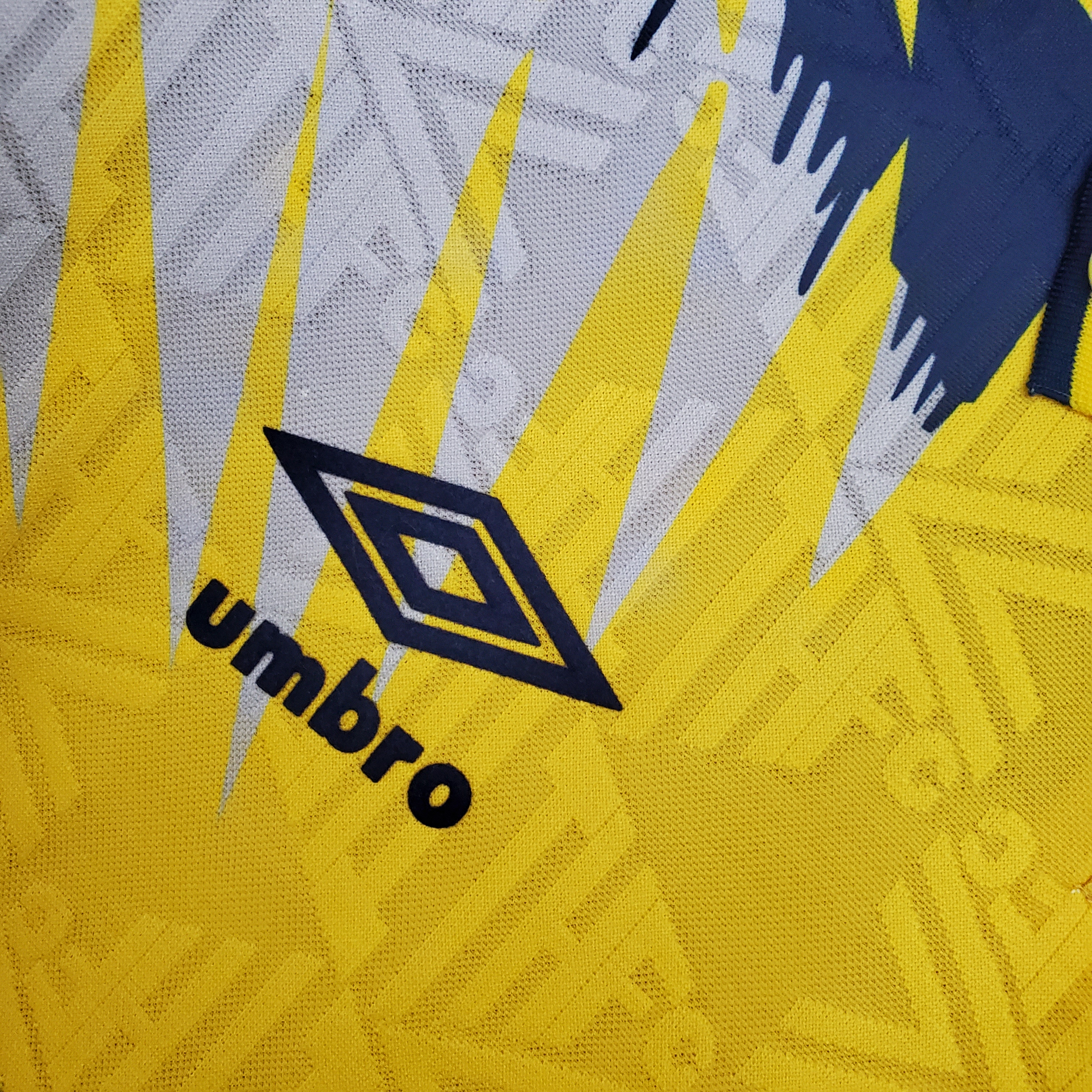 92-94 Tottenham Hotspur Away Yellow Retro Jersey/92-94 热刺客场