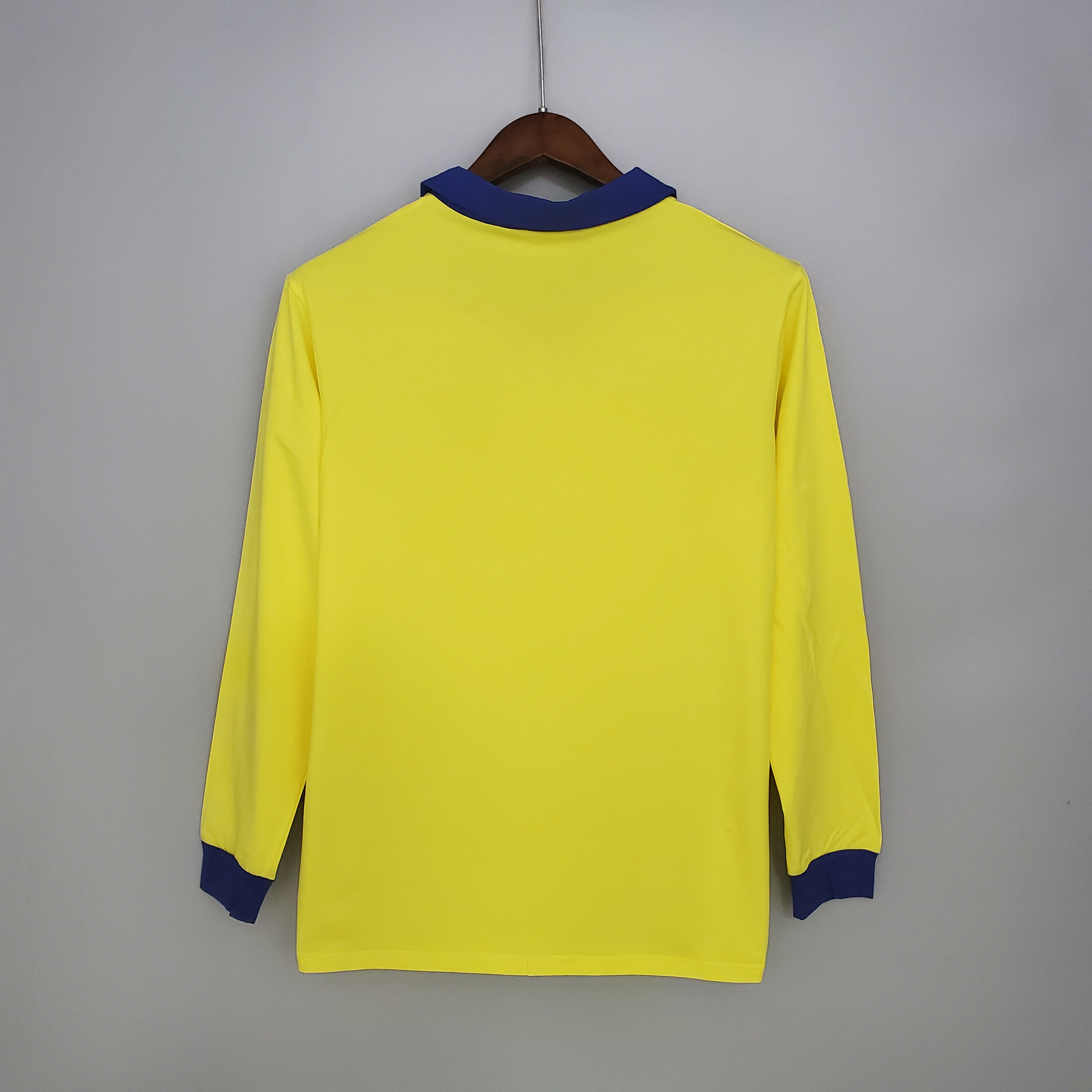 71-79 Arsenal Away Yellow Long Sleeve Retro Jersey/71-79 阿森纳客场长袖