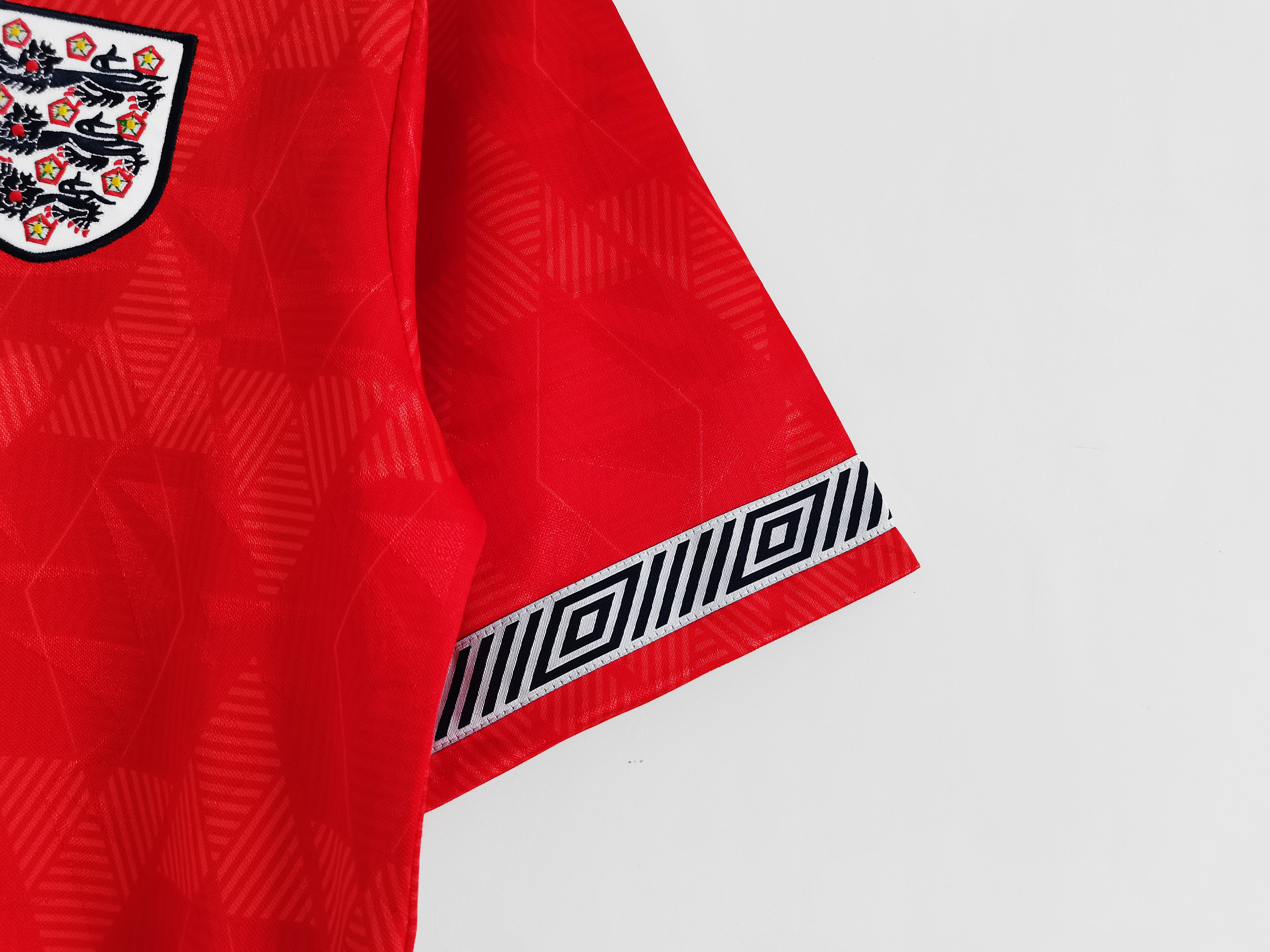 1990 England Away Red Retro Jersey/1990 英格兰客场