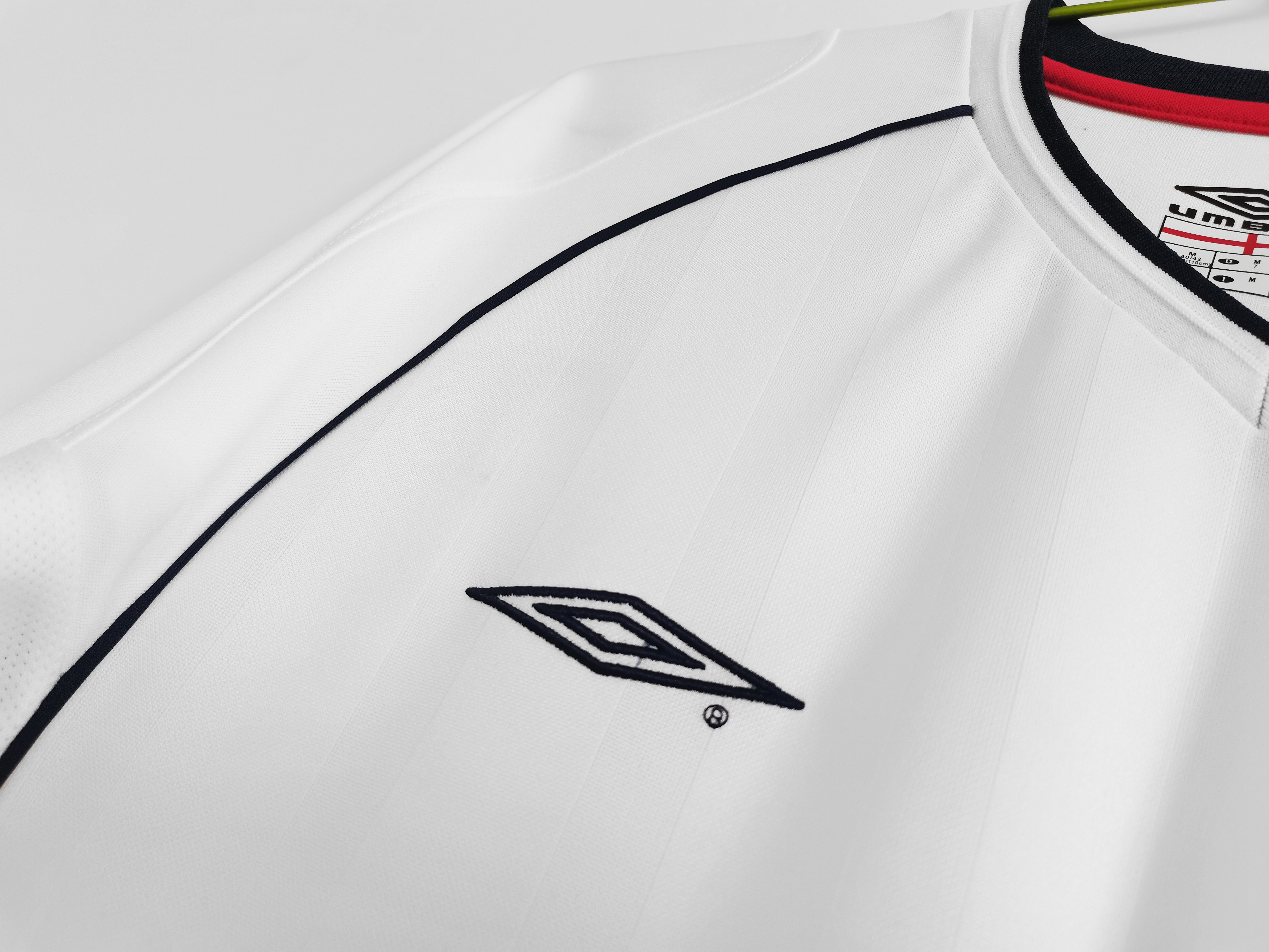 01-03 England Home White Retro Jersey/01-03 英格兰主场