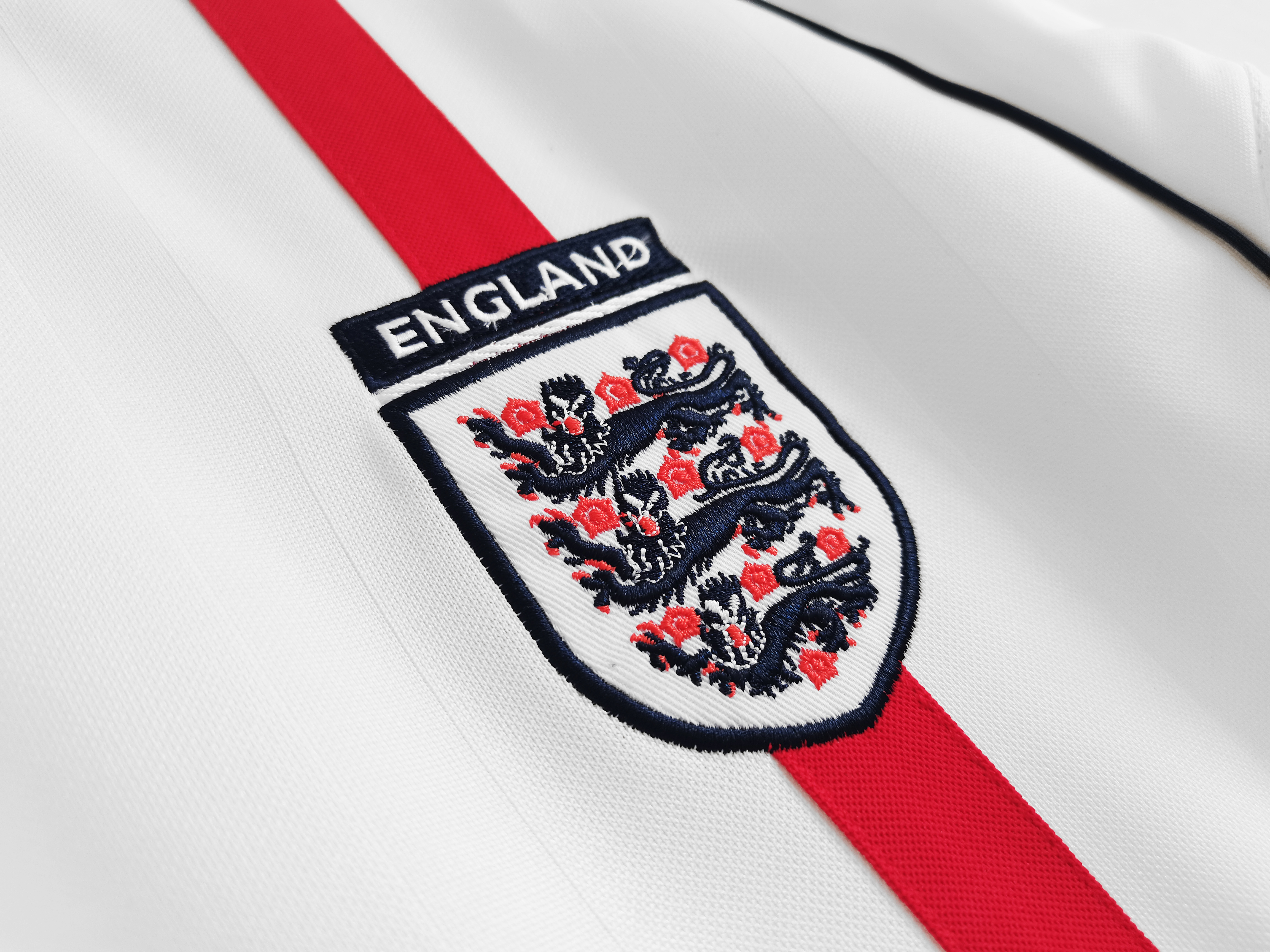 01-03 England Home White Retro Jersey/01-03 英格兰主场