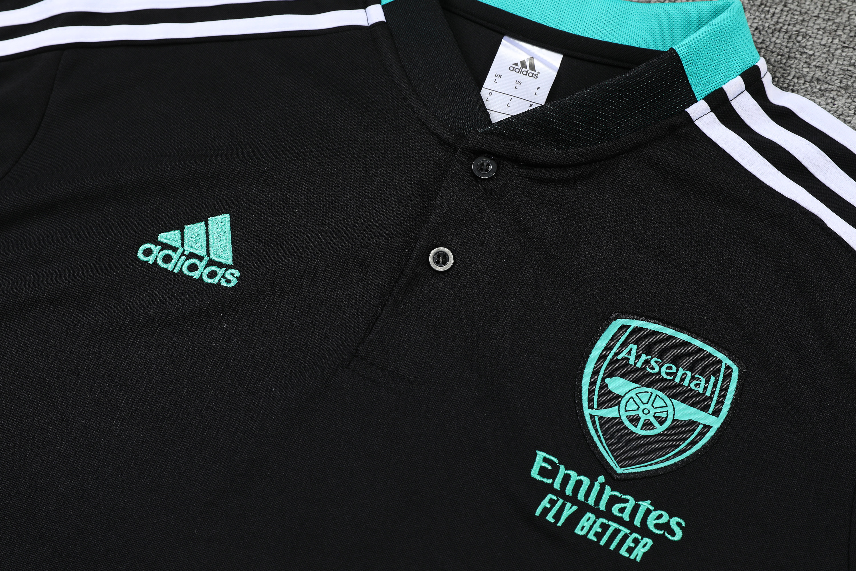 Arsenal POLO Black Short Sleeve Suit