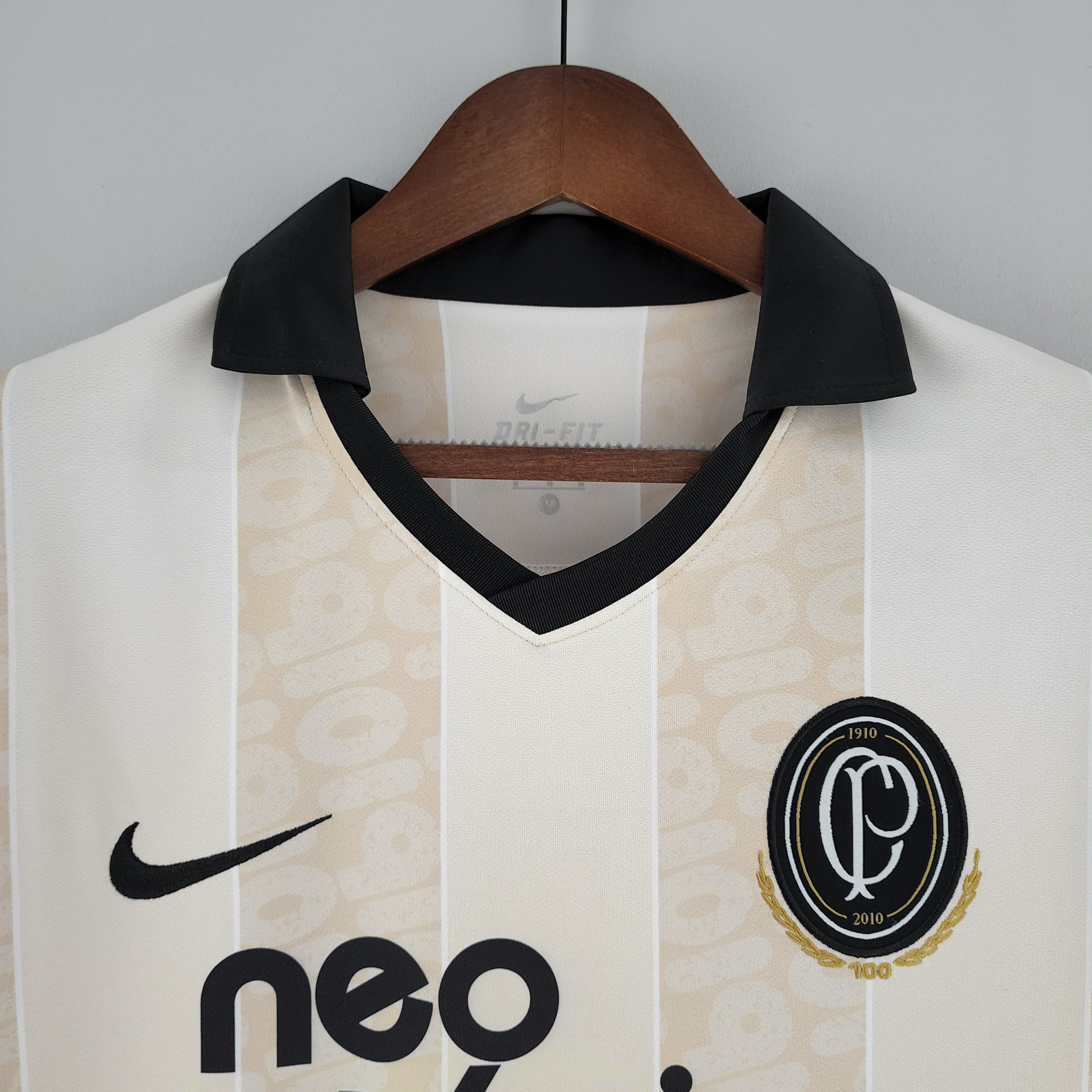 2010 Corinthians 100th Anniversary Retro Jersey/2010 科林蒂安100周年