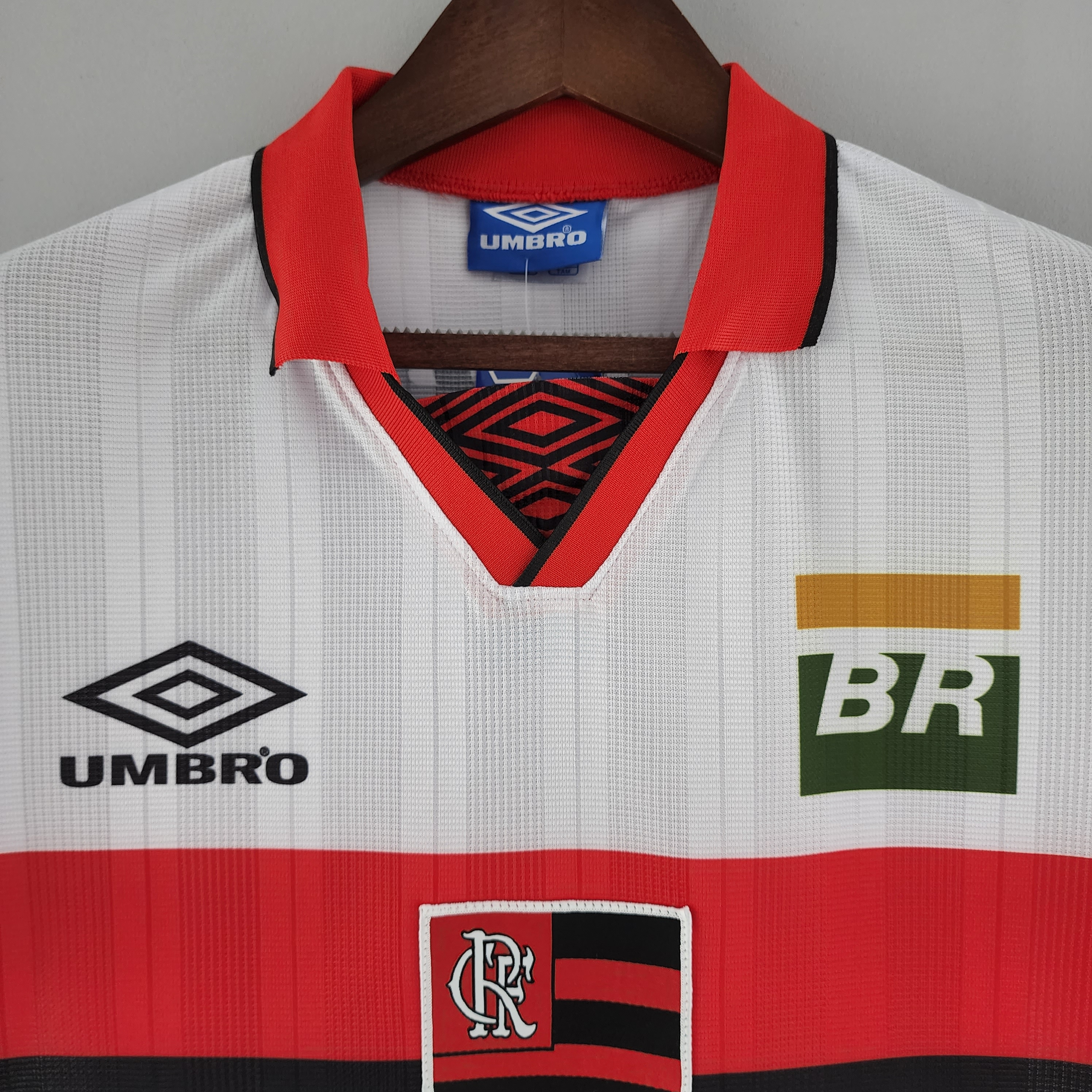 95-96 Flamengo Away White Retro Jersey/95-96弗拉门戈客场