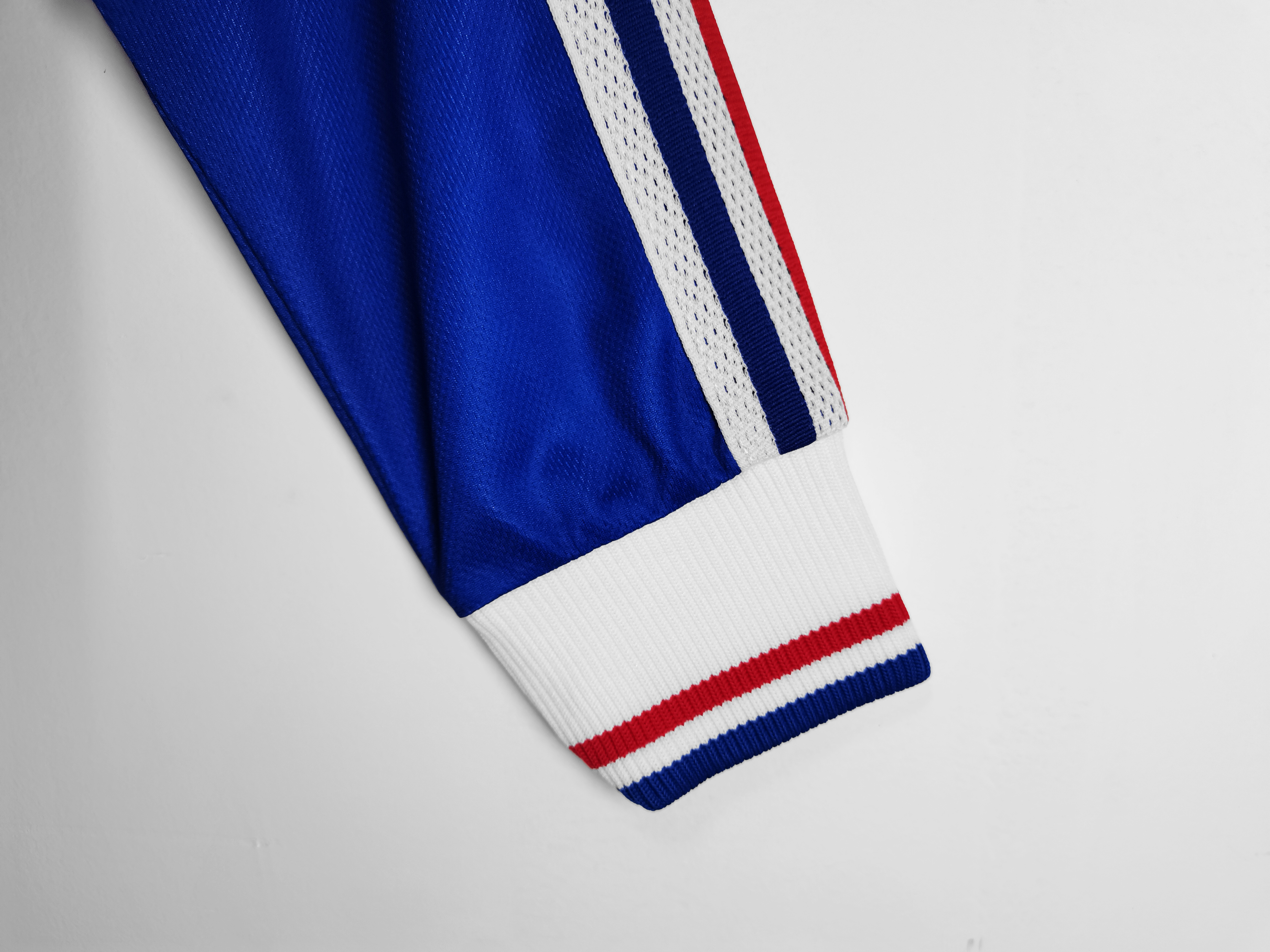 1998 France Home Long Sleeve with Match Detail Retro Jersey/1998 法国主场长袖带比赛细节