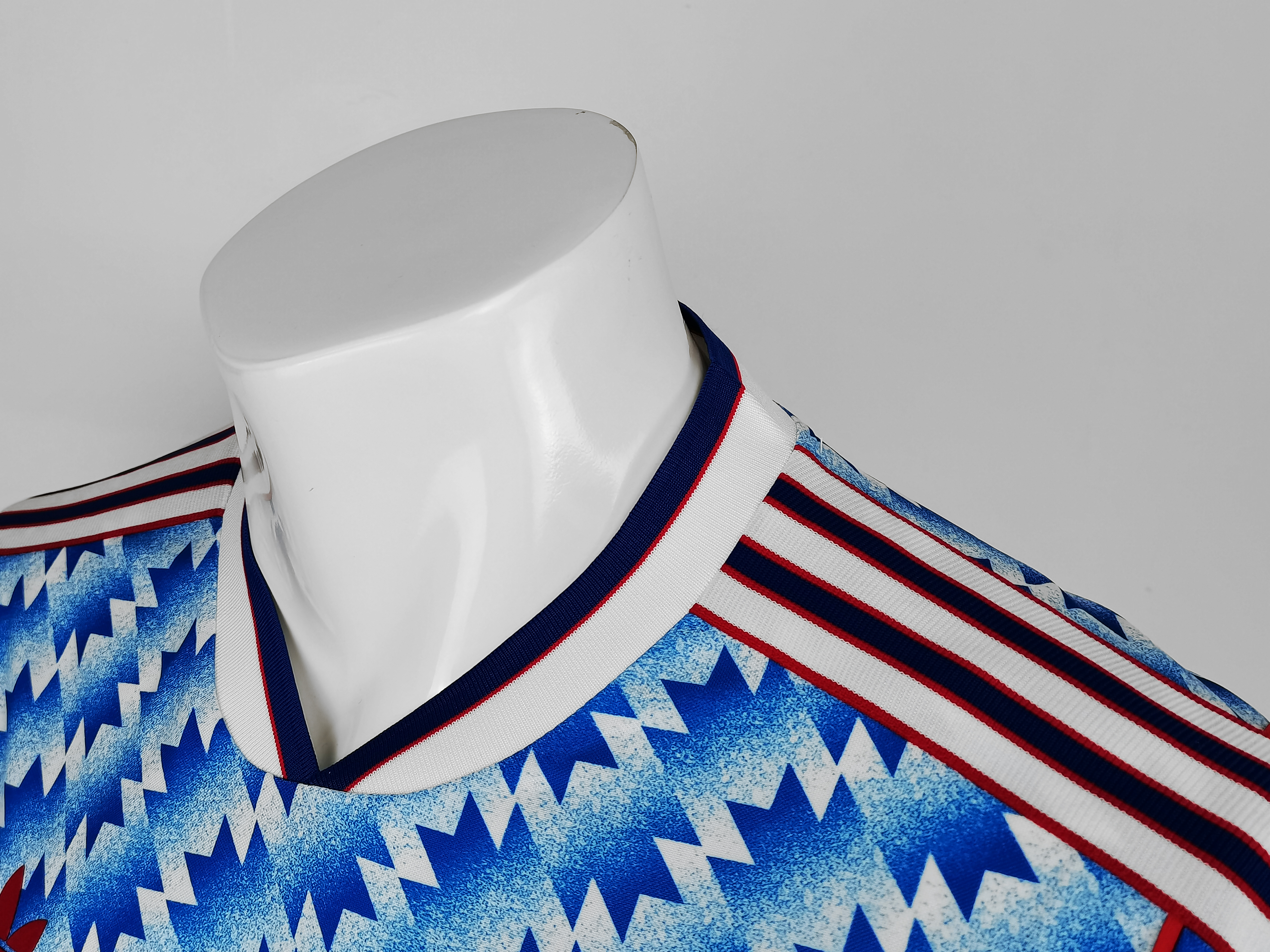 90-92 Manchester United Blue Long Sleeve Retro Jersey/90-92 曼联长袖