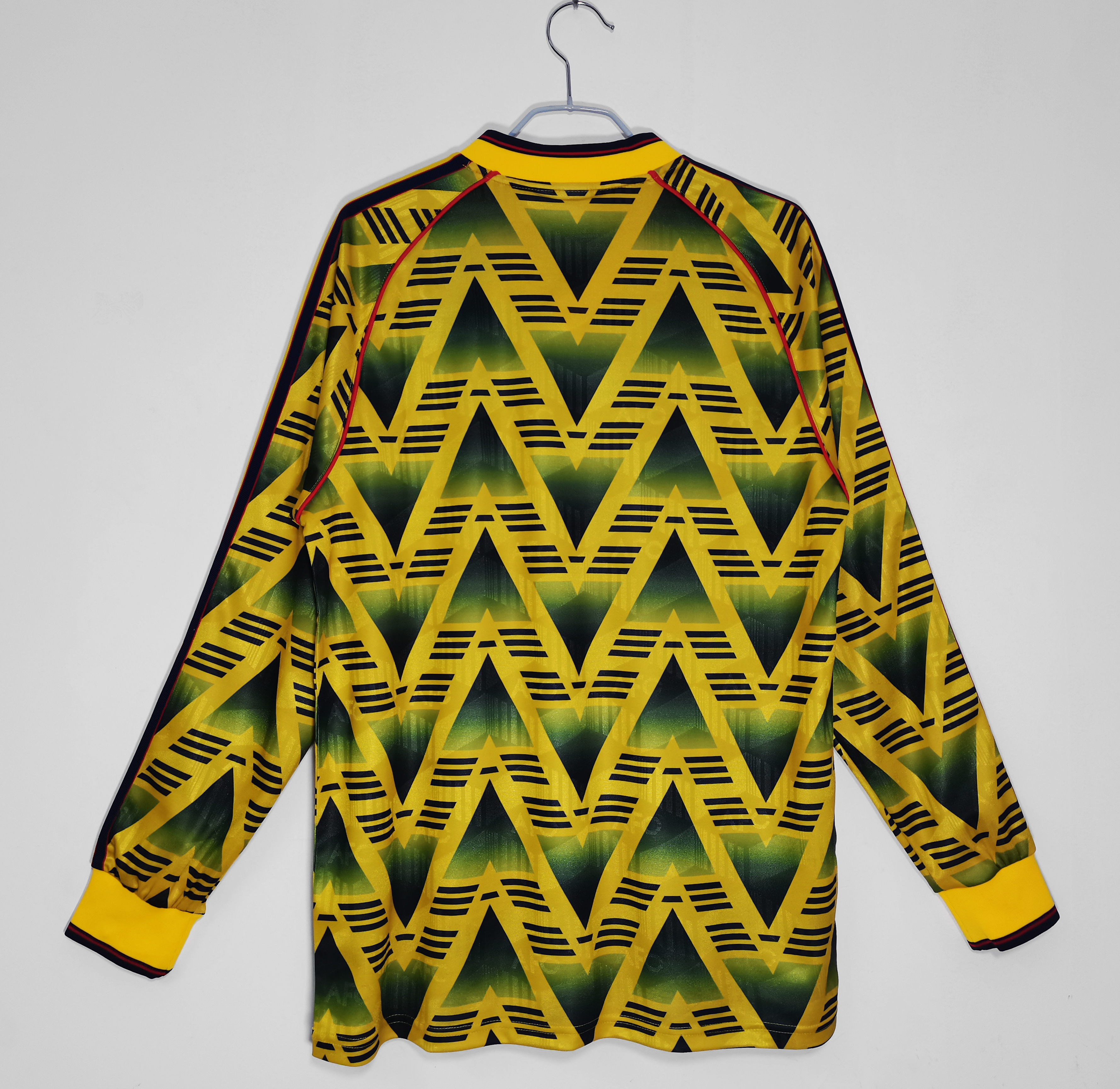 91-93 Arsenal Away Long Sleeve Retro Jersey/91-93 阿森纳客场长袖