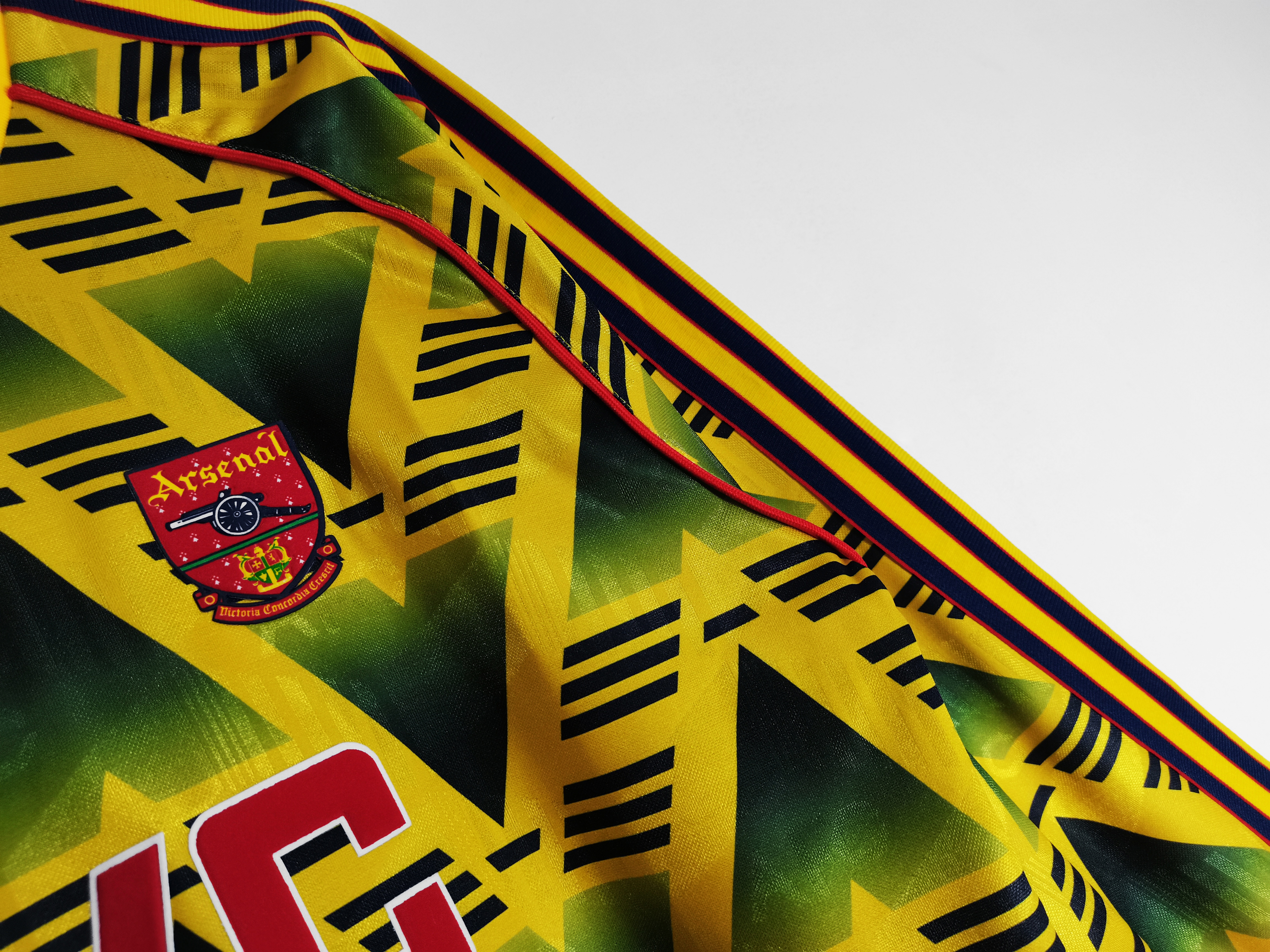 91-93 Arsenal Away Long Sleeve Retro Jersey/91-93 阿森纳客场长袖