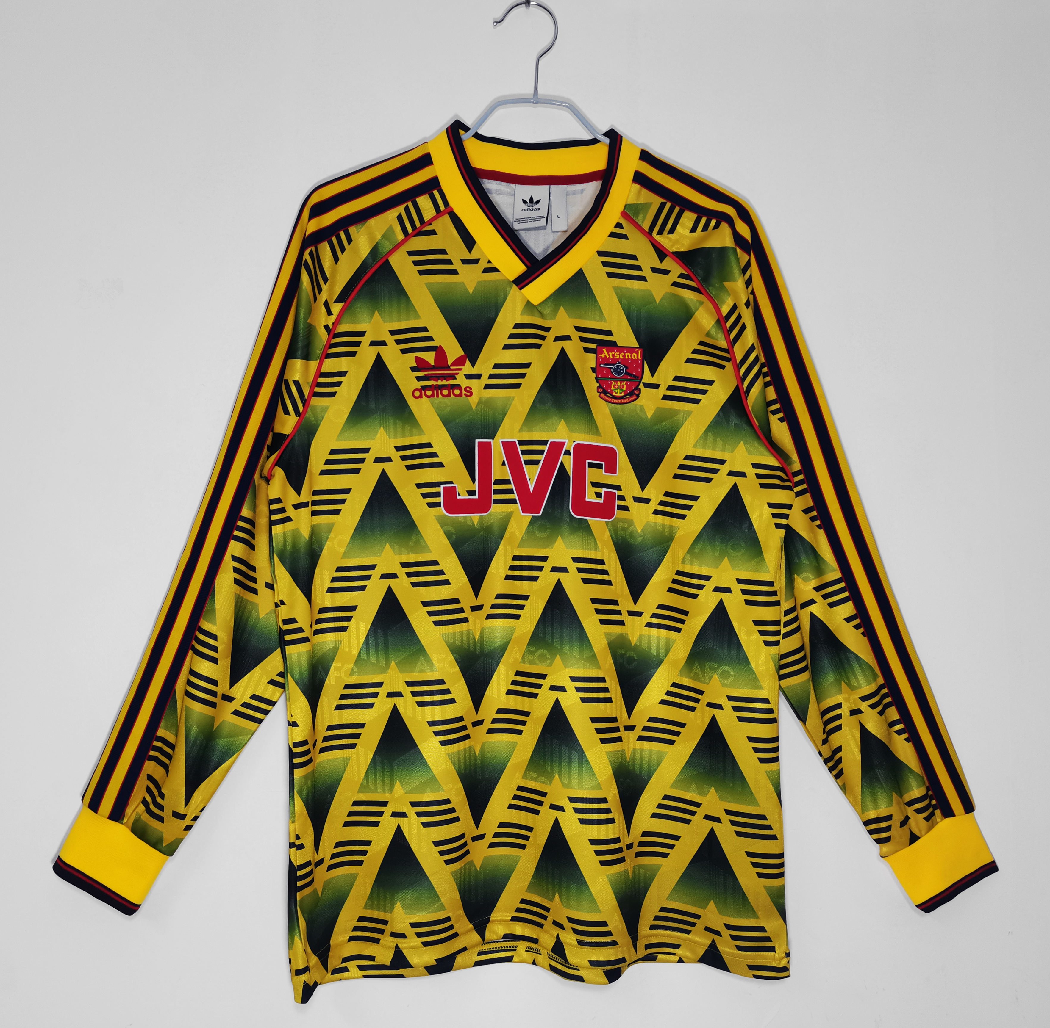 91-93  Arsenal Away Long Sleeve Retro Jersey/91-93 阿森纳客场长袖