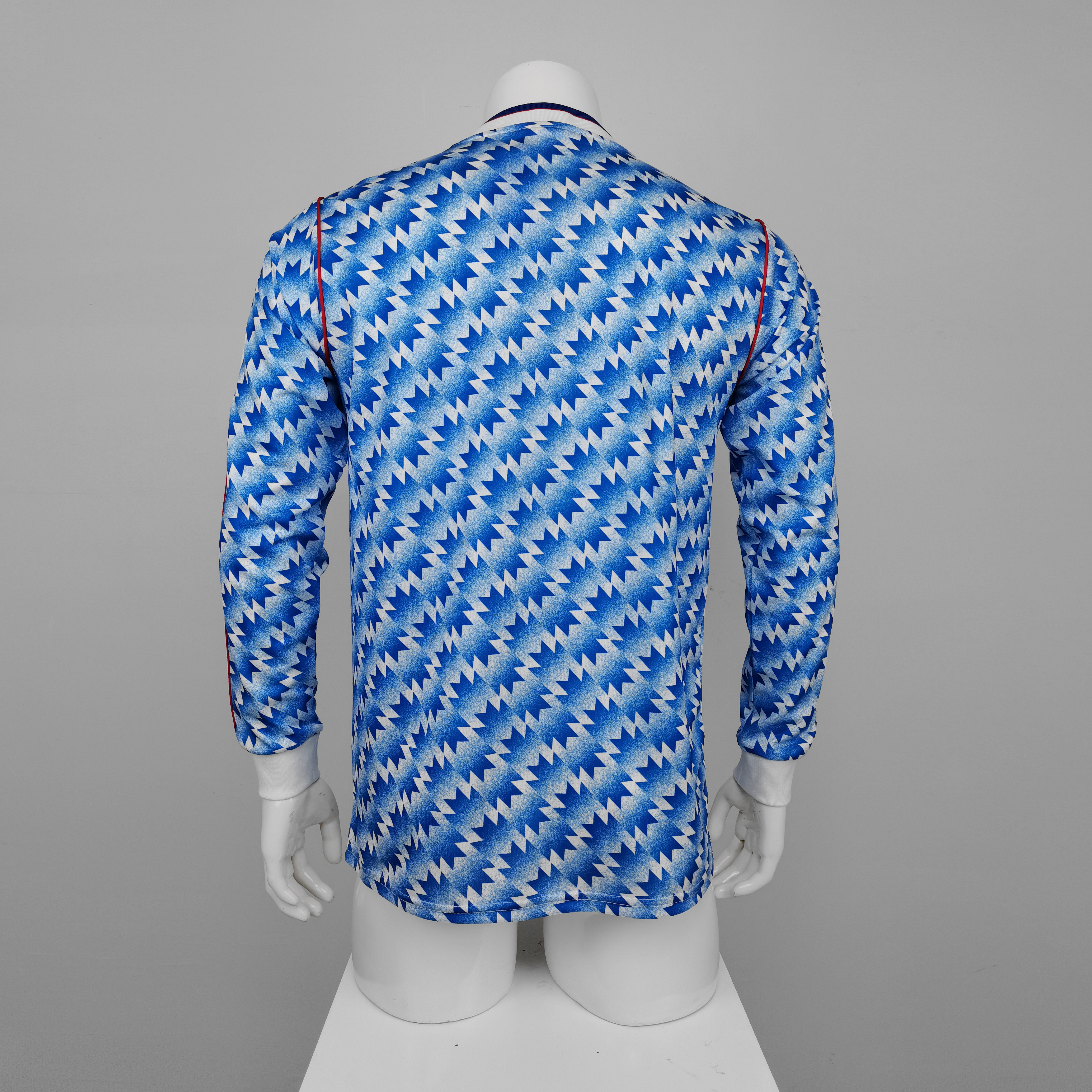 90-92 Manchester United Blue Long Sleeve Retro Jersey/90-92 曼联长袖
