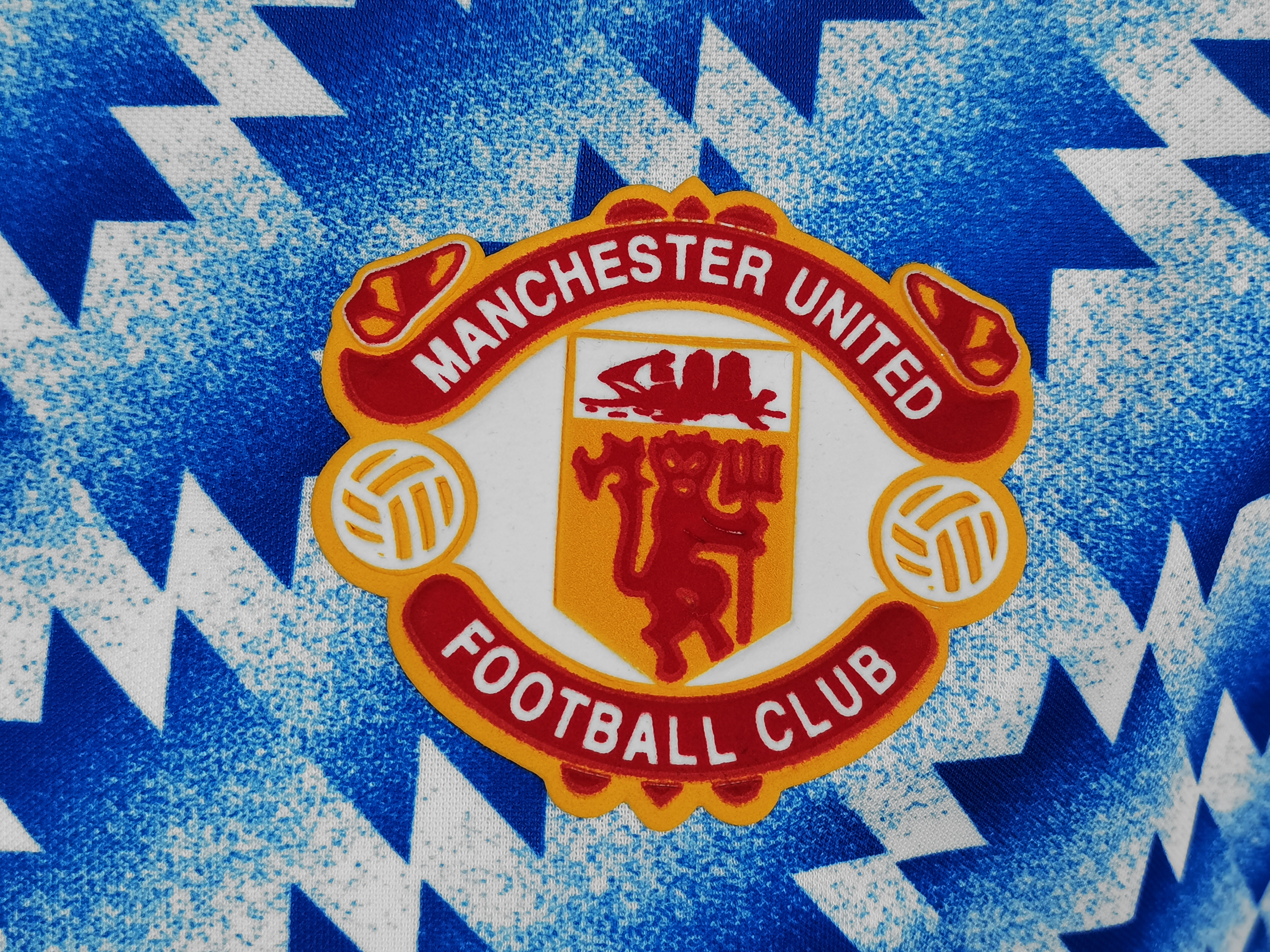 90-92 Manchester United Blue Long Sleeve Retro Jersey/90-92 曼联长袖