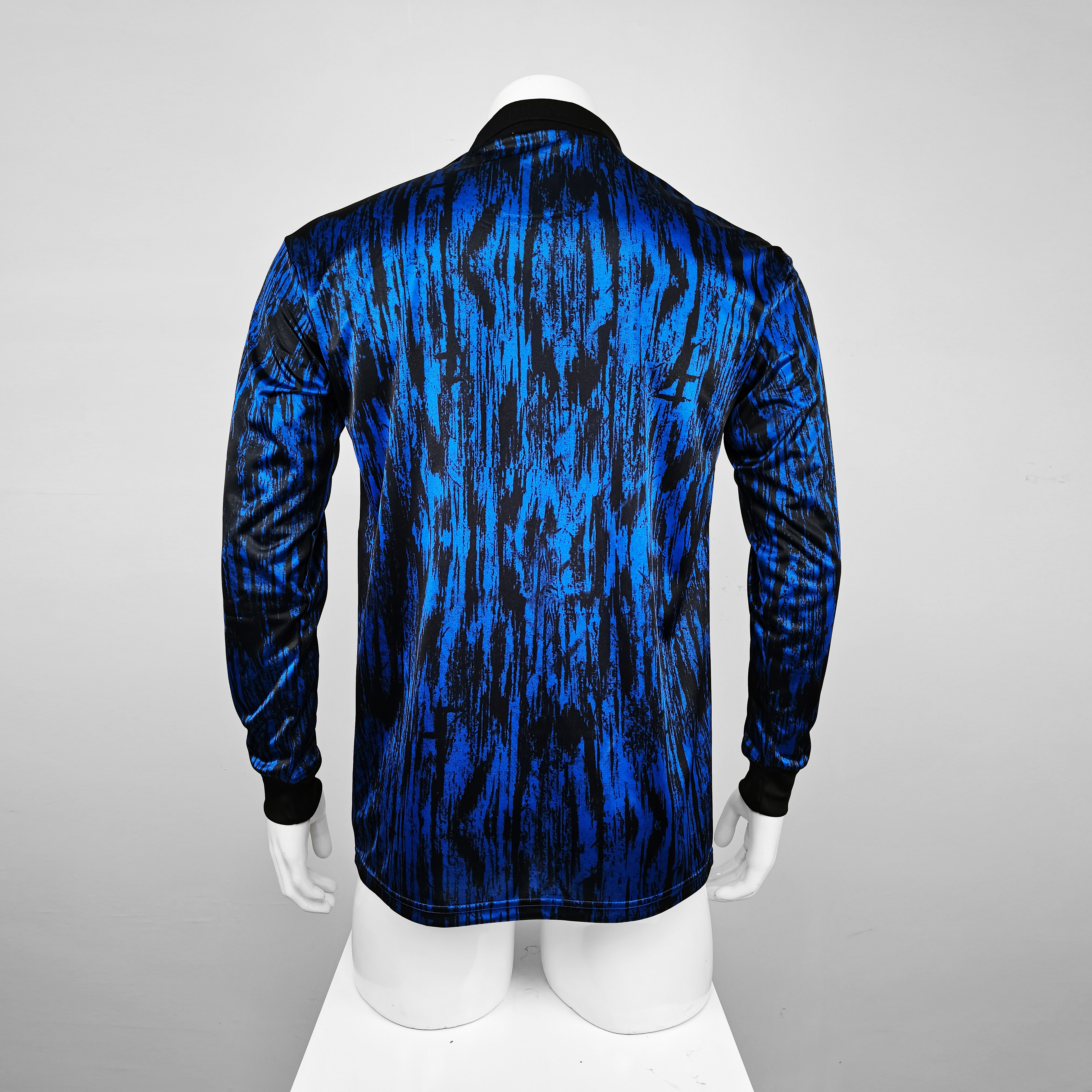 1993 Manchester United Away Blue Long Sleeve Retro Jersey/1993 曼联客场长袖