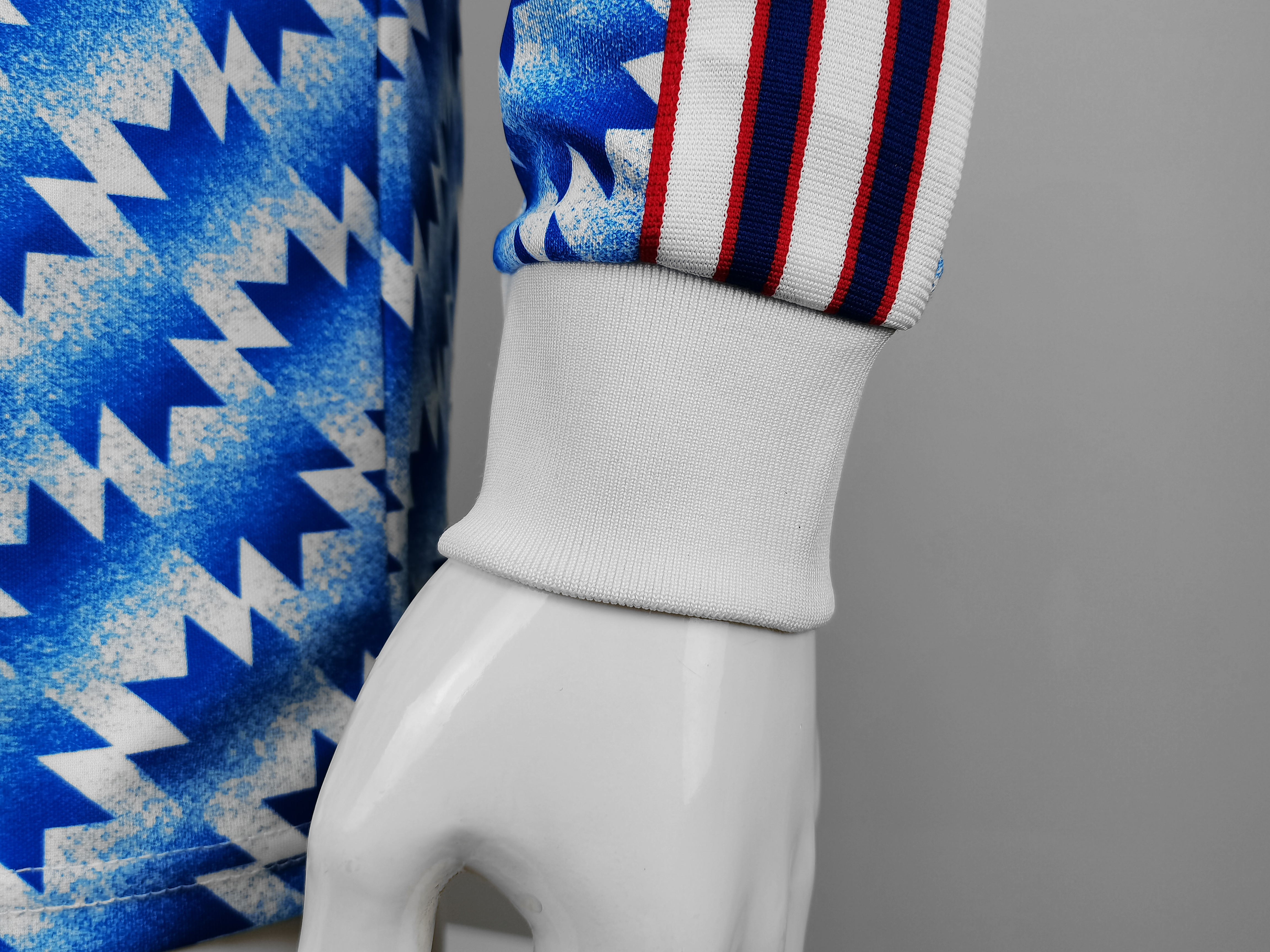 90-92 Manchester United Blue Long Sleeve Retro Jersey/90-92 曼联长袖
