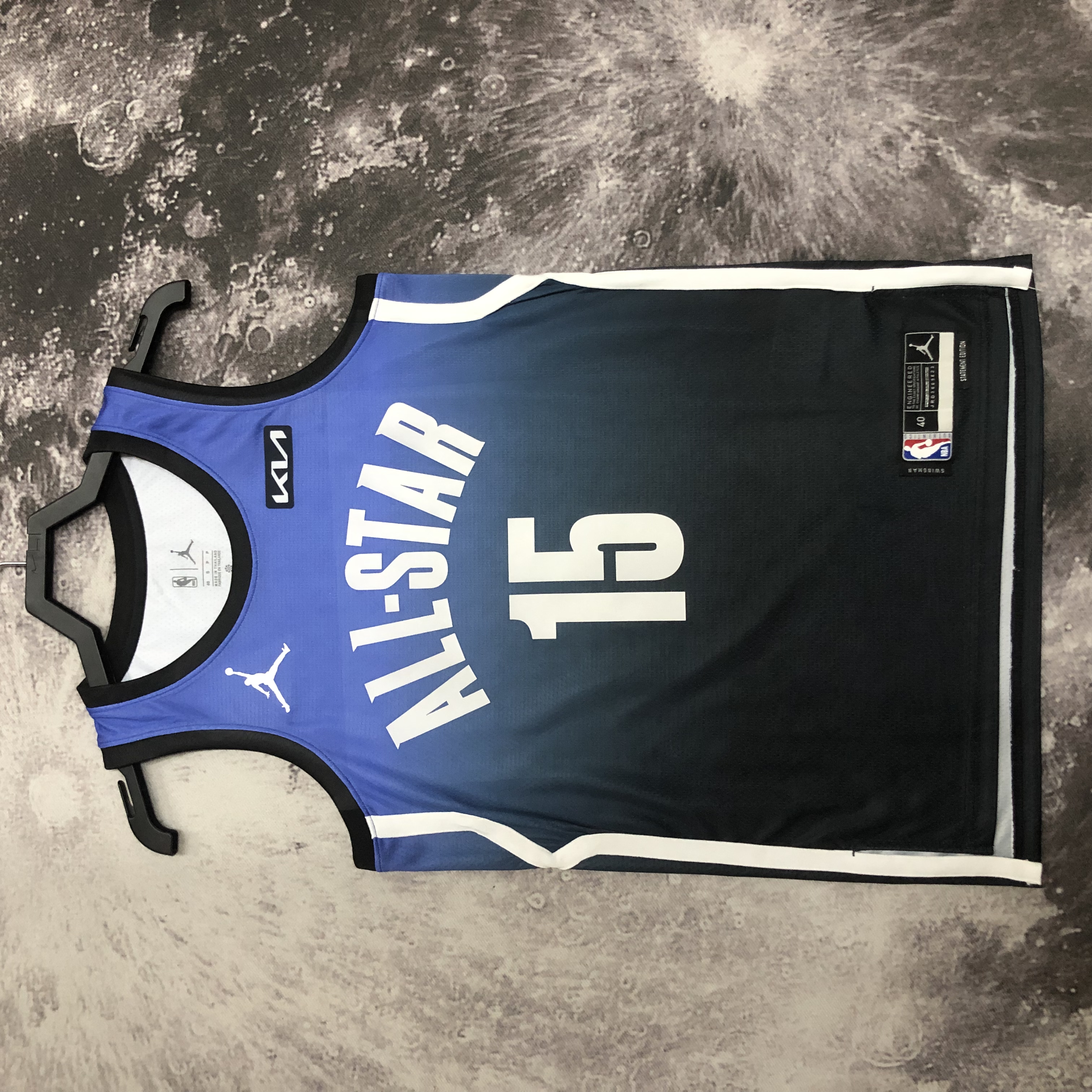 2023 NBA All Star Blue 15#JOKIC  Hot Pressed Jersey