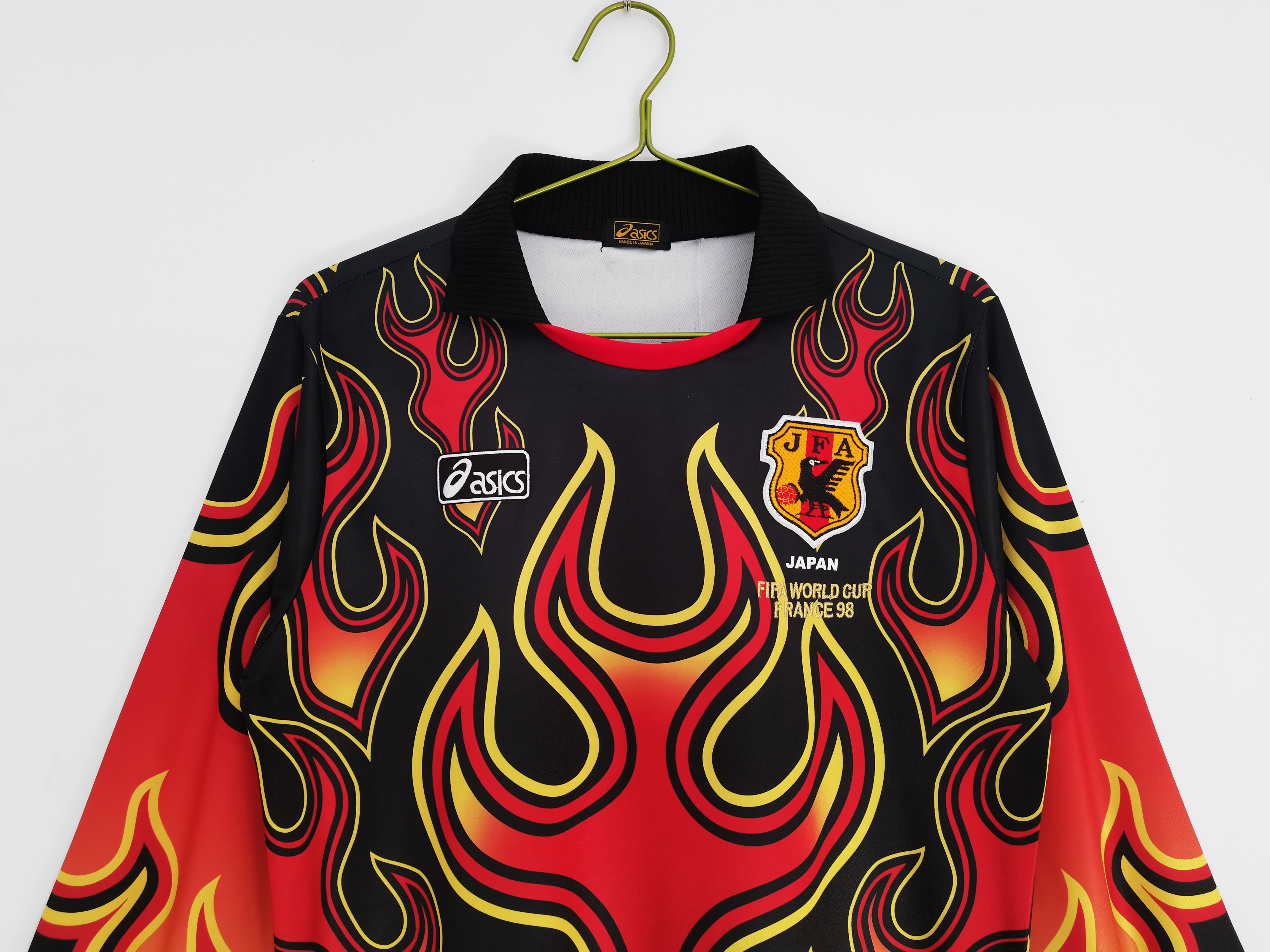 1998 Japan Red Flame Goalkeeper Retro Long Sleeve Jersey/1998 日本守门员长袖