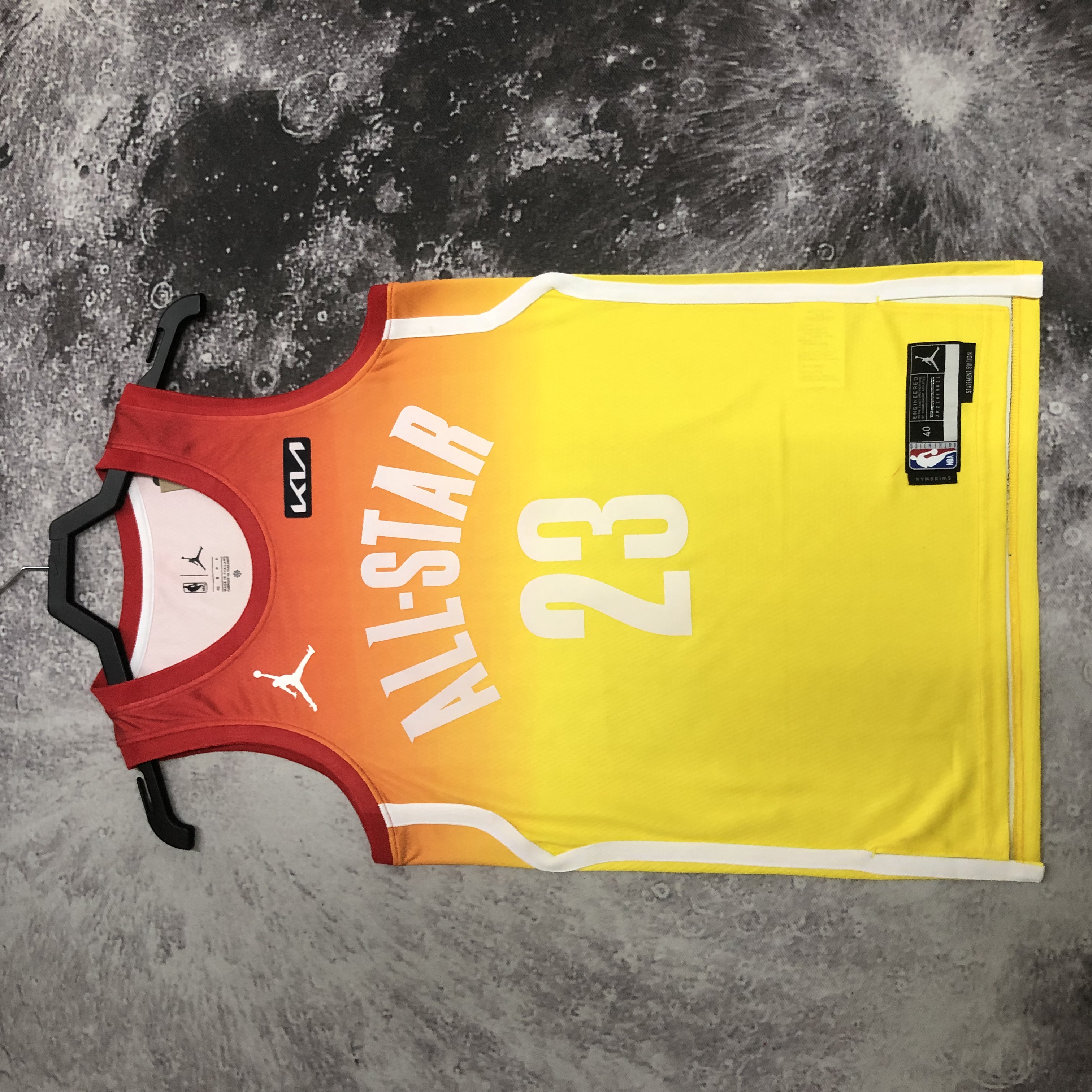 2023 NBA All Star Yellow  23#MARKKANEN  Hot Pressed Jersey