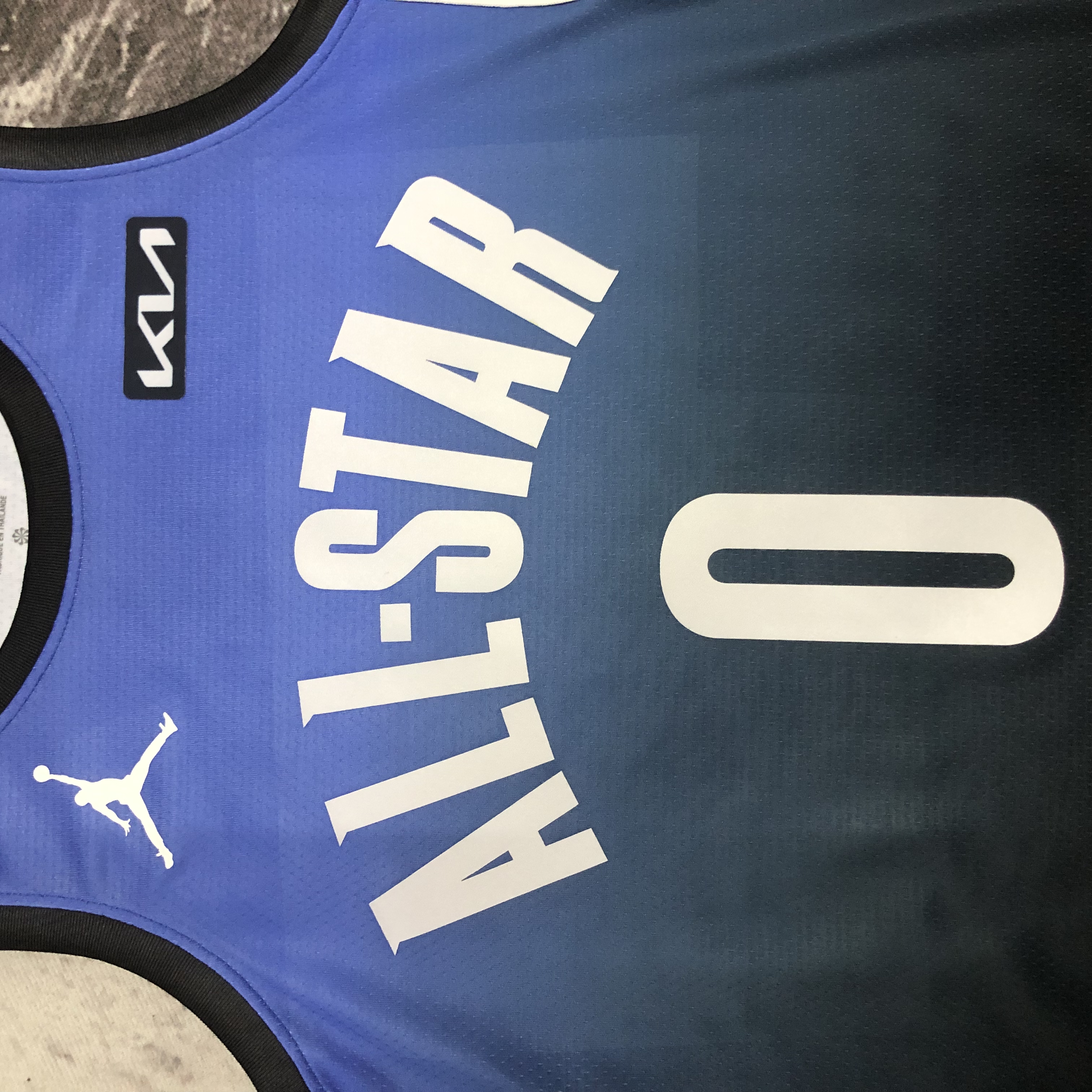 2023 NBA All Star Blue 0#HALIBURTON  Hot Pressed Jersey