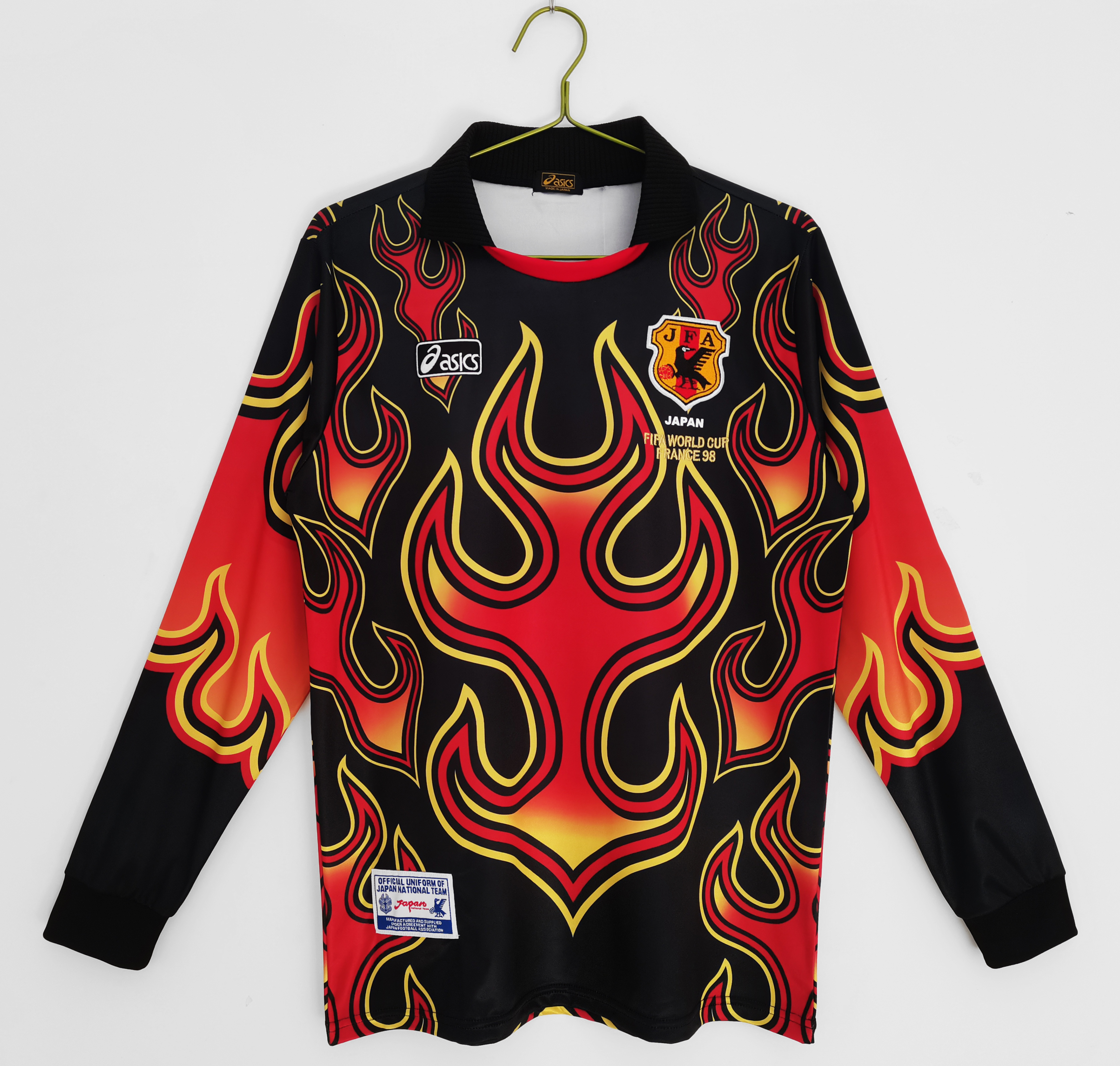1998 Japan Red Flame Goalkeeper Retro Long Sleeve Jersey/1998 日本守门员长袖