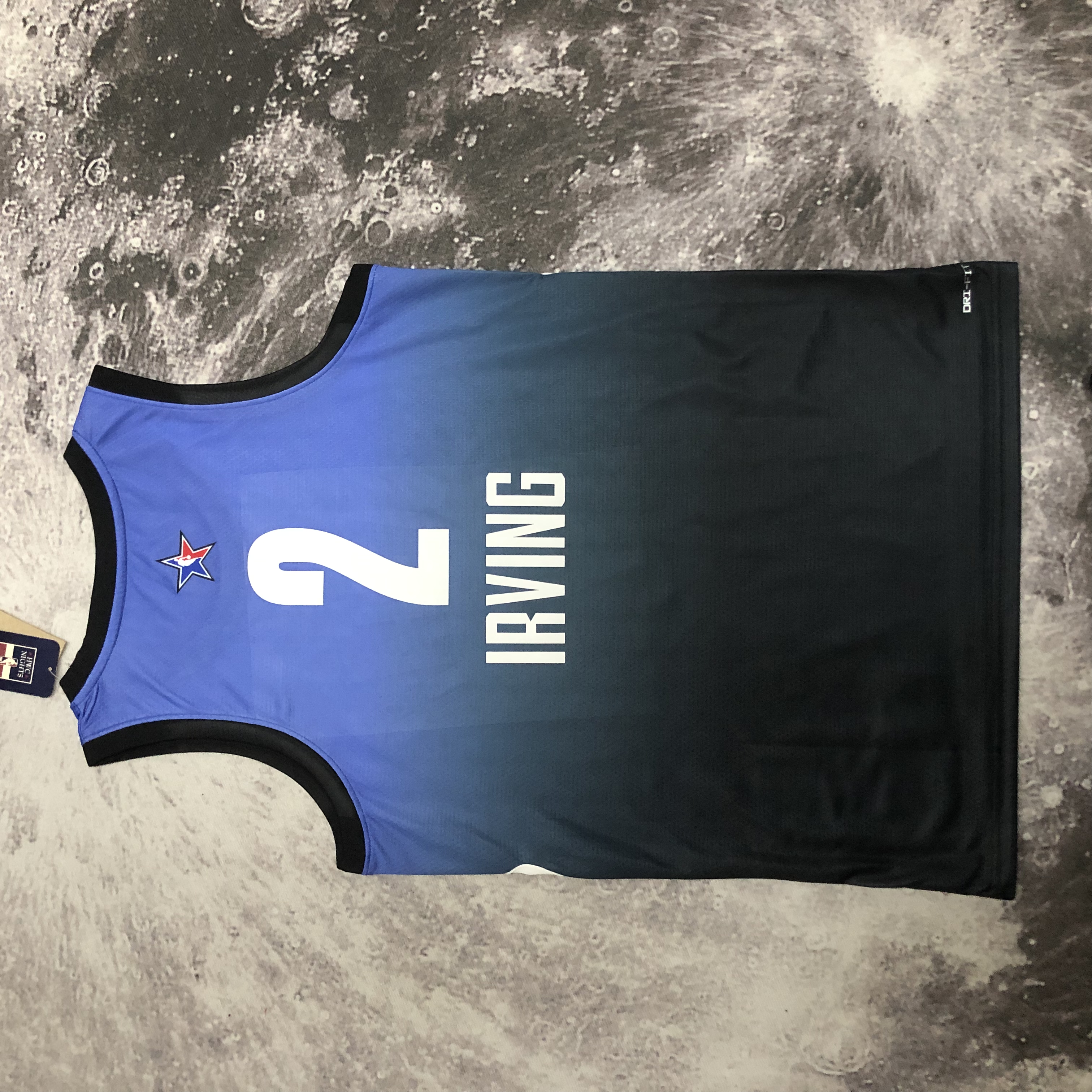 2023 NBA All Star Blue 2#IRVING  Hot Pressed Jersey