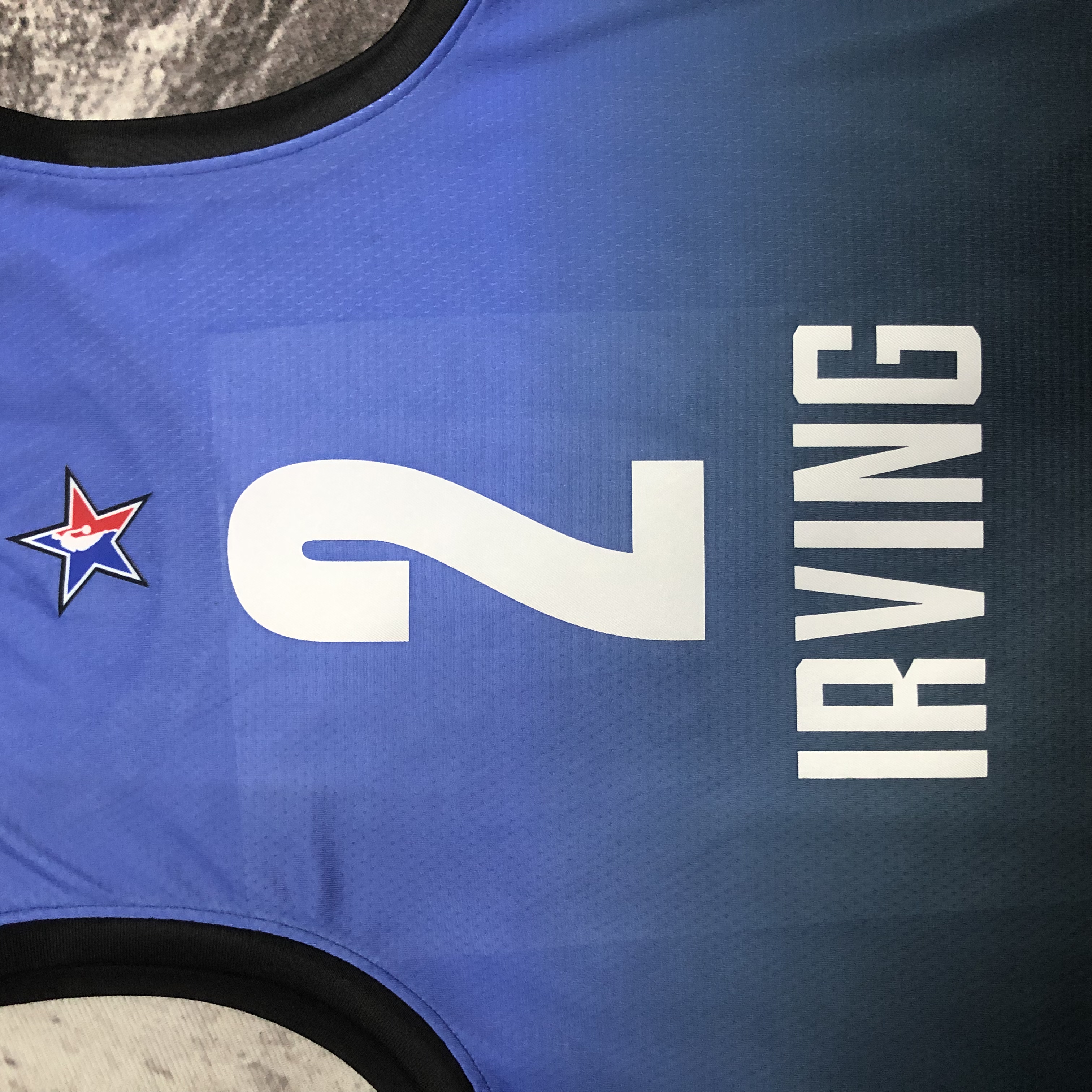 2023 NBA All Star Blue 2#IRVING  Hot Pressed Jersey