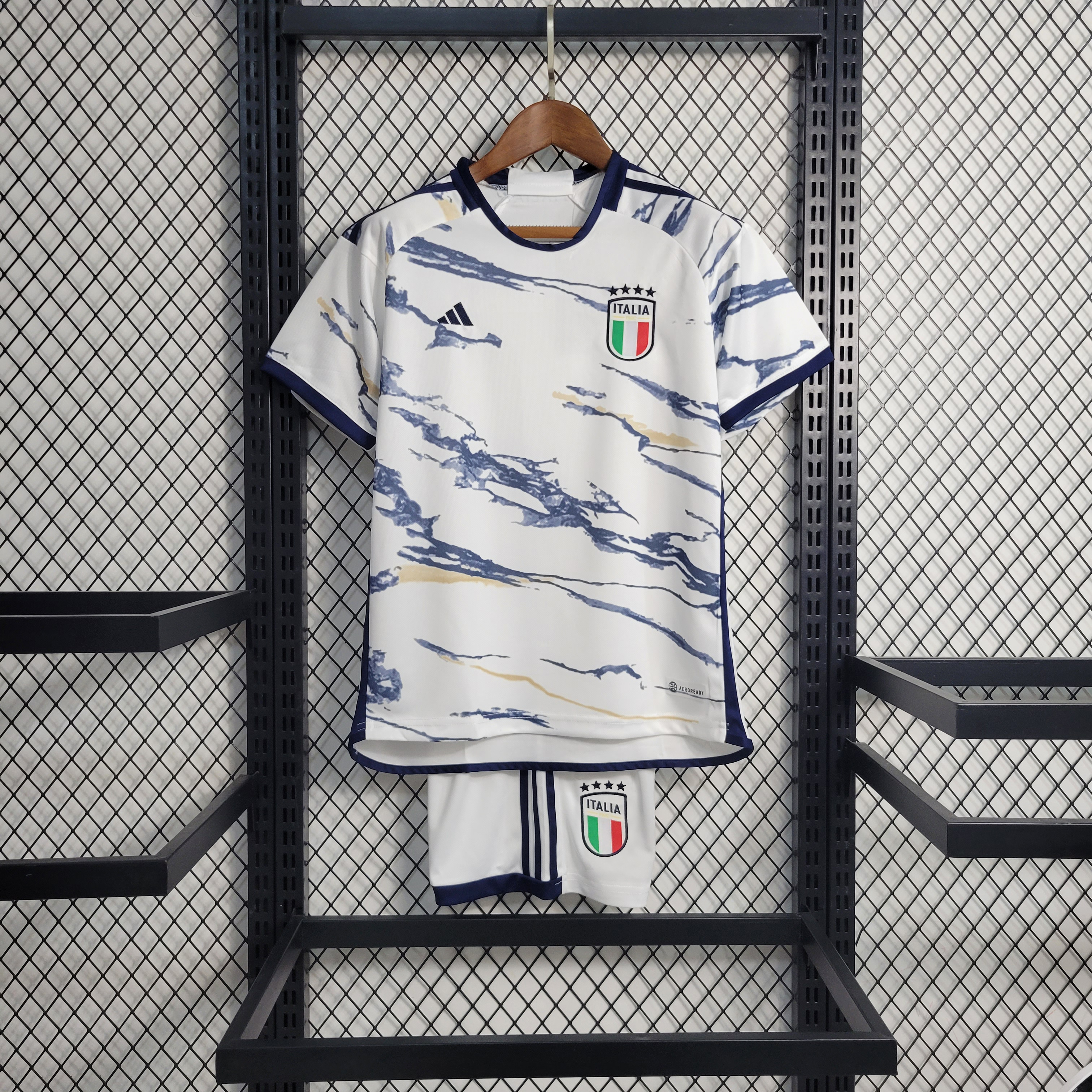 2023 Italy Away White Kids Kit/2023 意大利客场童装