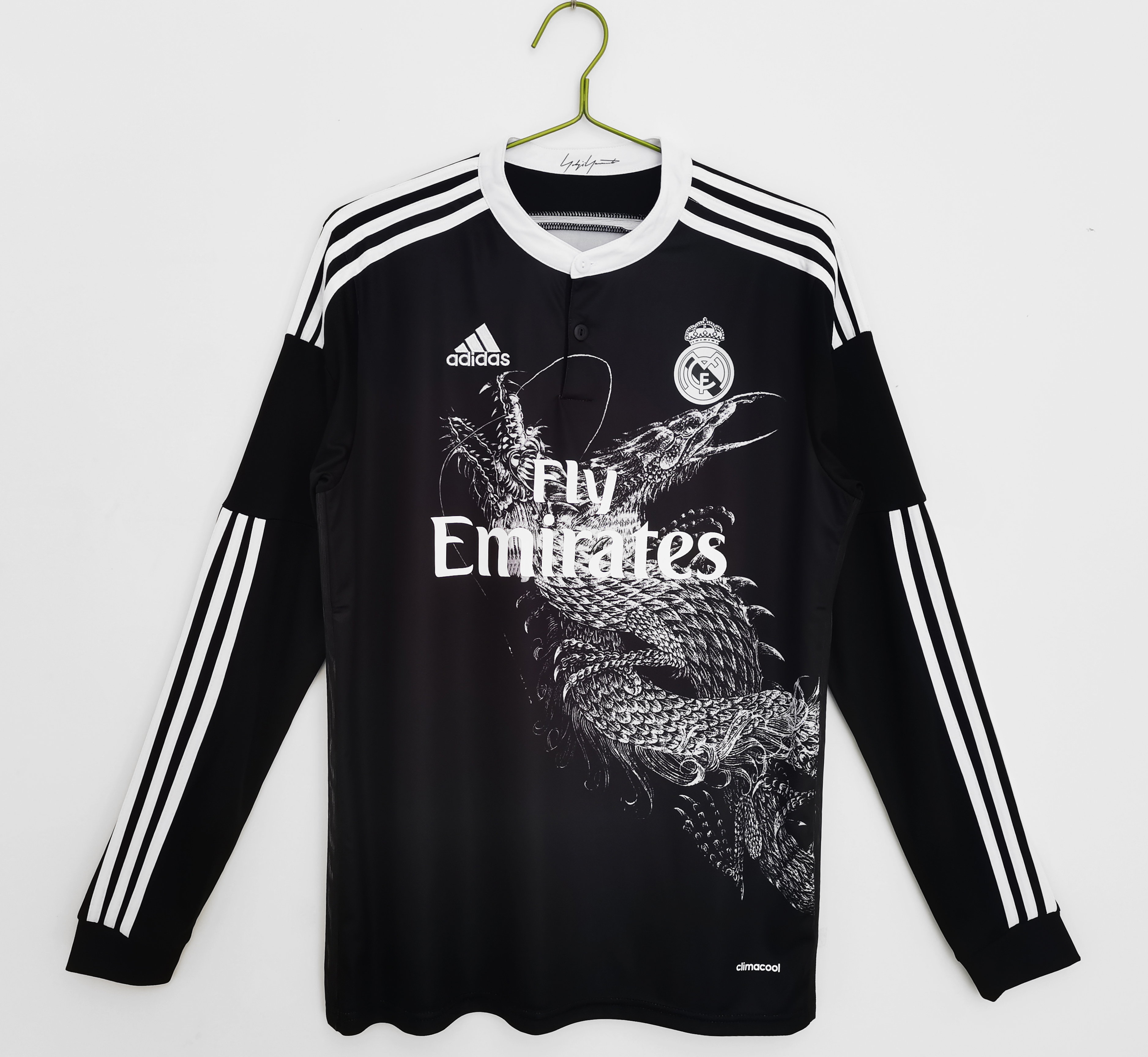 14-15 Real Madrid Third Black Long Sleeve Retro Jersey/14-15 皇马第二客场长袖