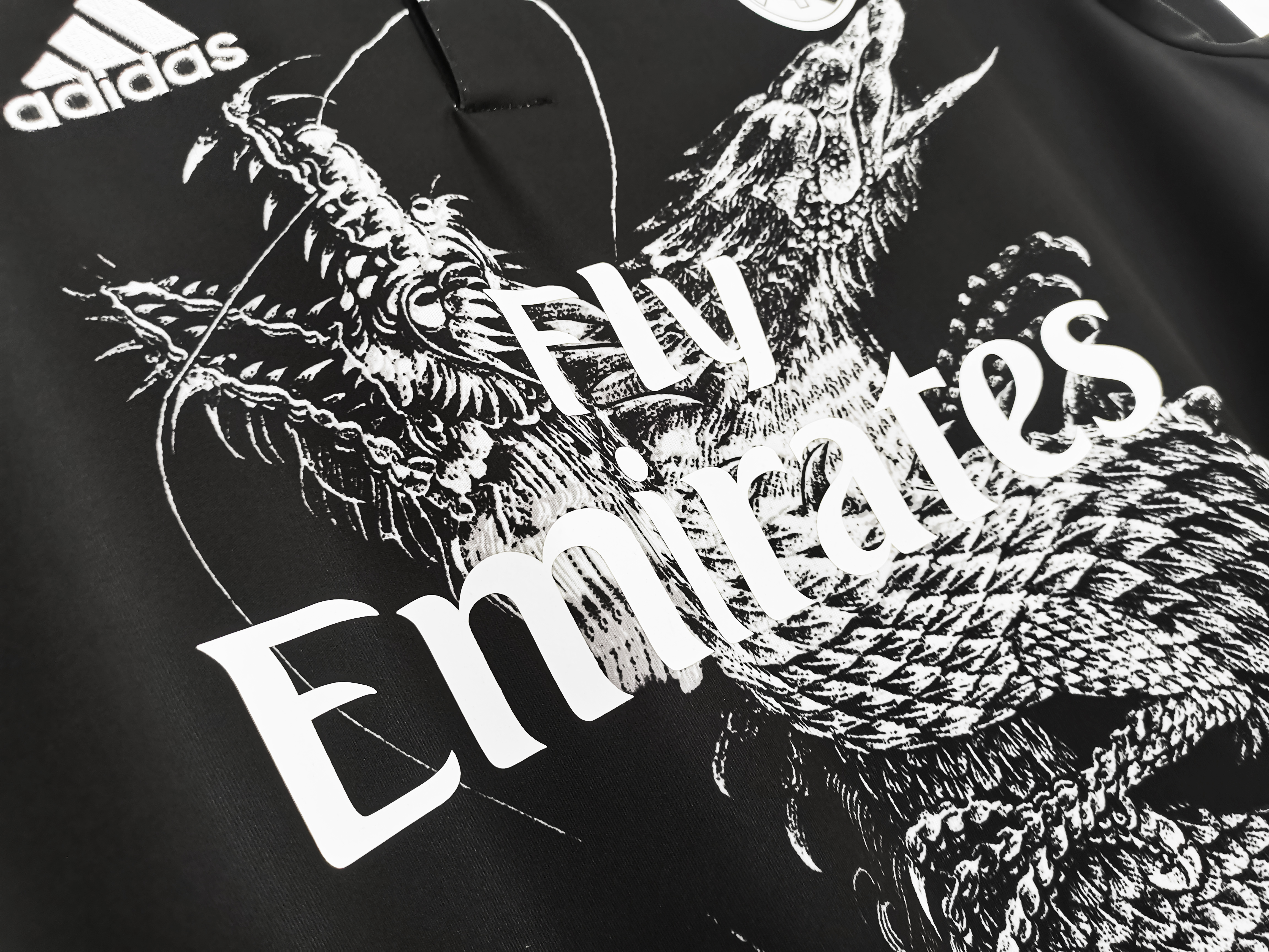 14-15 Real Madrid Third Black Long Sleeve Retro Jersey/14-15 皇马第二客场长袖