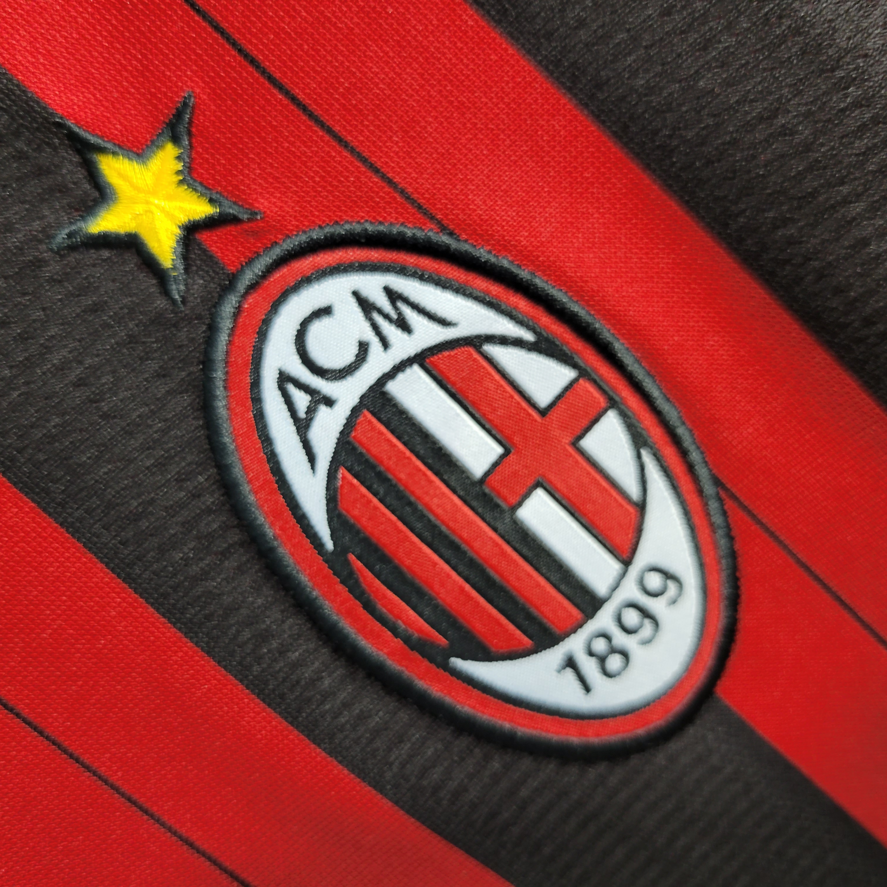 13-14 AC Milan Home Retro Long Sleeve Fans Jersey/13-14 AC米兰主场长袖