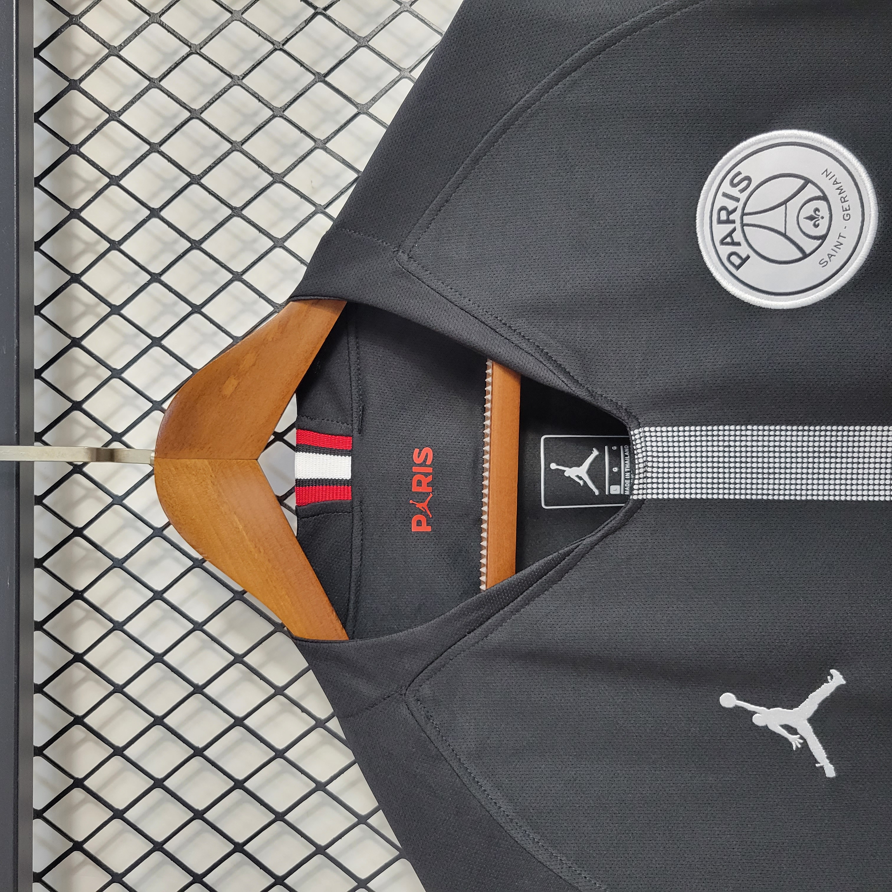 18-19 PSG Black Retro Long Sleeve Jersey/18-19 PSG复古长袖