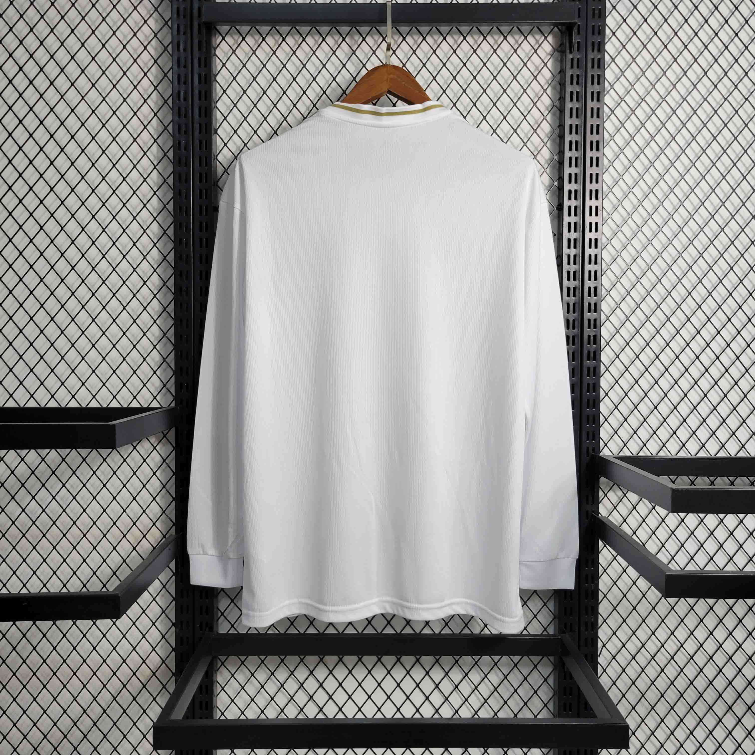 19-20 Real Madrid Home Long Sleeve Jersey/19-20 皇马主场长袖复古