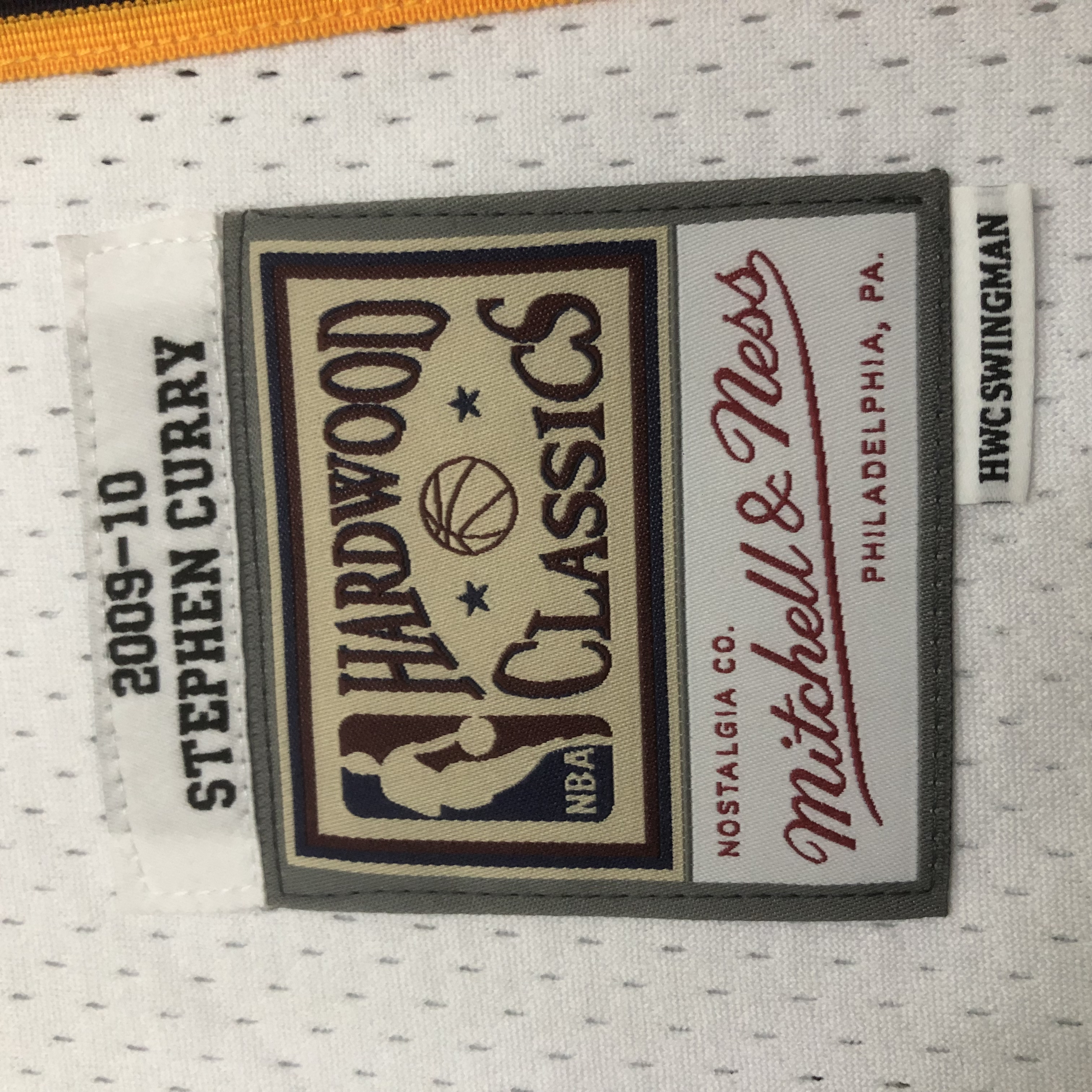 M&N 09-10 WARRIORS  SW White 30#CURRY/ 09-10 勇士队30#CURRY